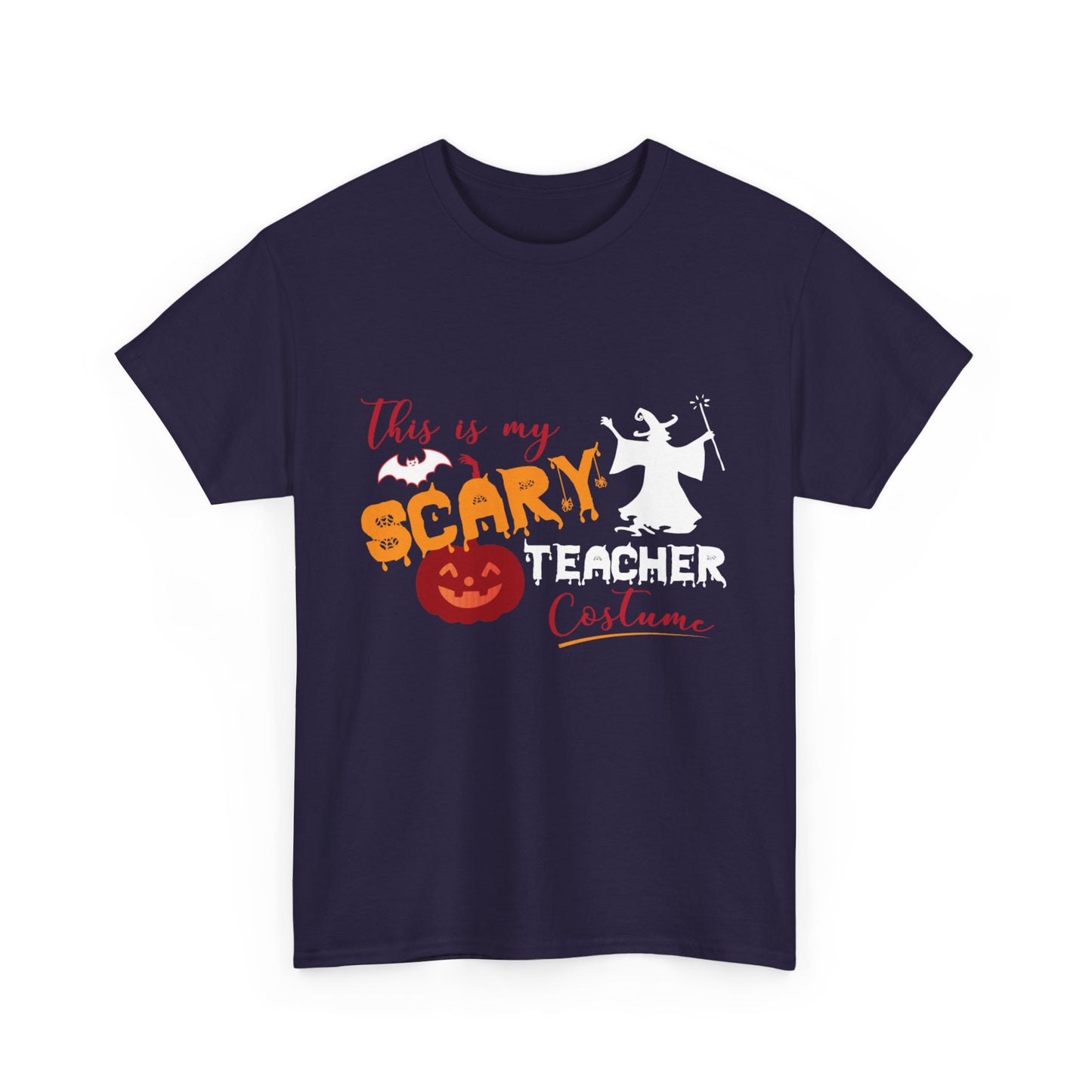 Halloween Teacher Costume Tee - Unisex Heavy Cotton Halloween School Teacher T-Shirt