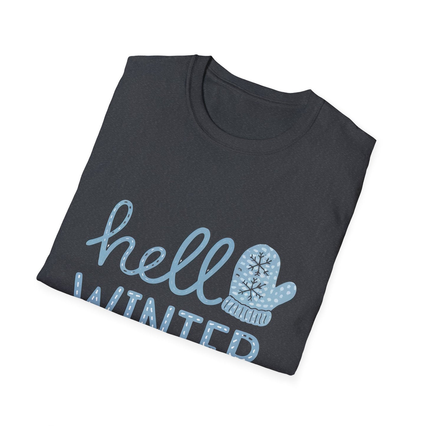 Fun Winter-Themed Unisex T-Shirt - "Hello Winter" Graphic Tee