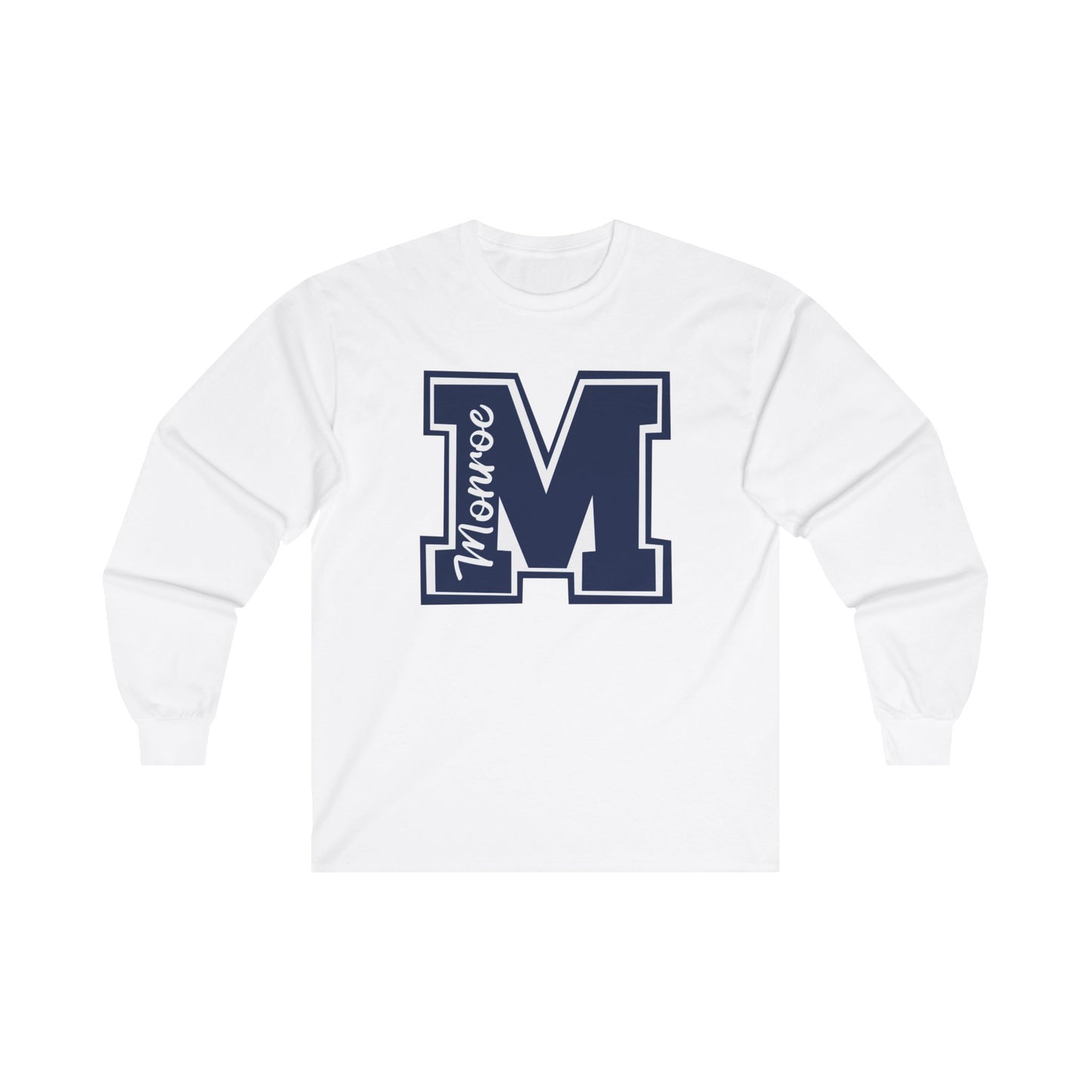 Monroe Unisex Ultra Cotton Long Sleeve Tee - Comfortable School Spirit Wear