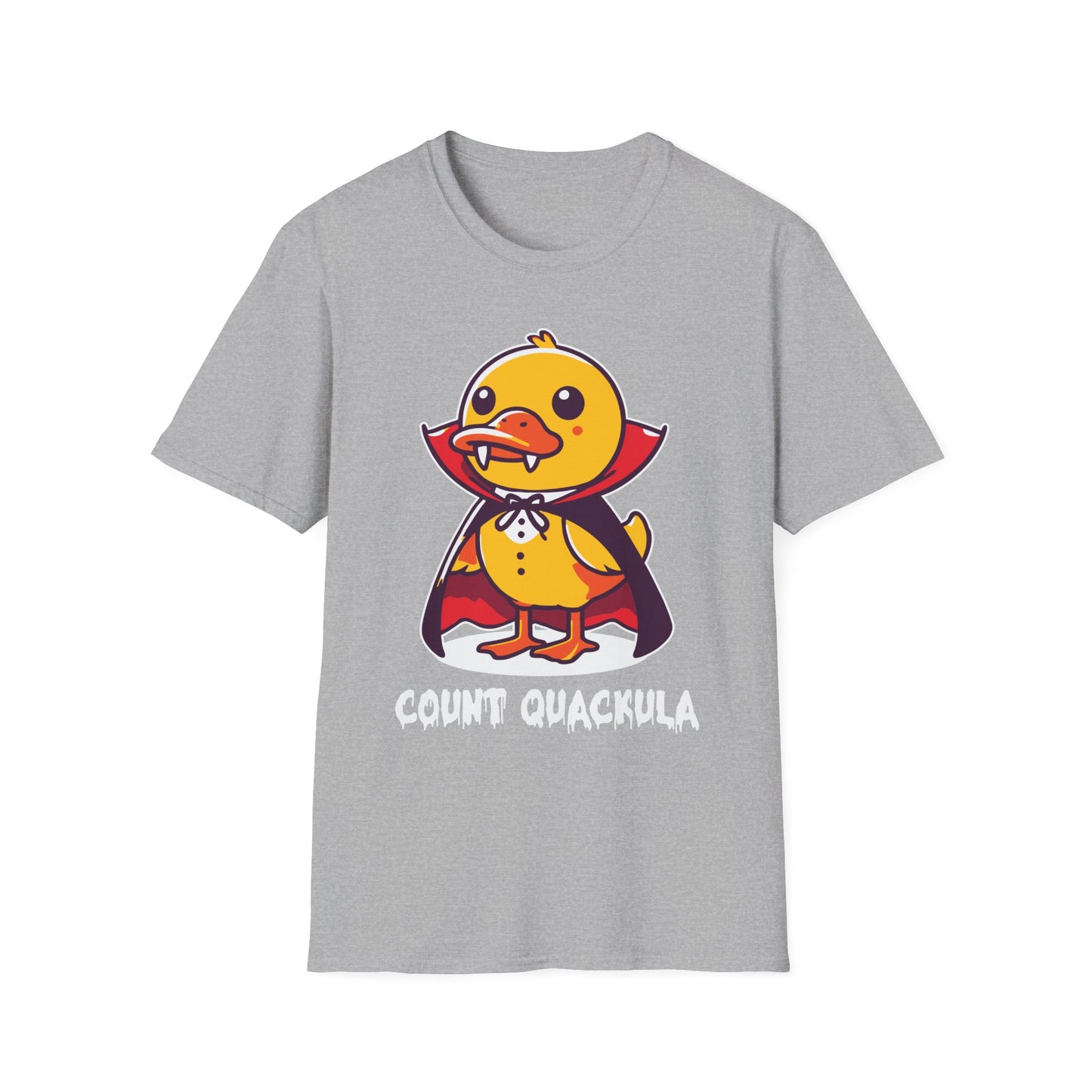 Count Quackula Unisex Softstyle T-Shirt - Fun Halloween Graphic Tee