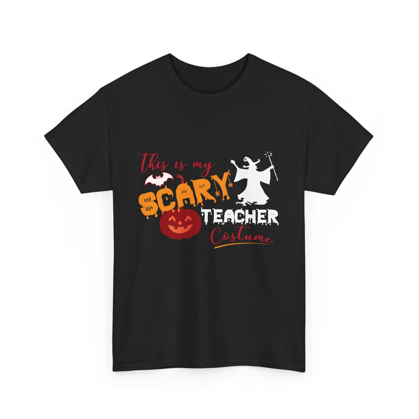 Halloween Teacher Costume Tee - Unisex Heavy Cotton Halloween School Teacher T-Shirt