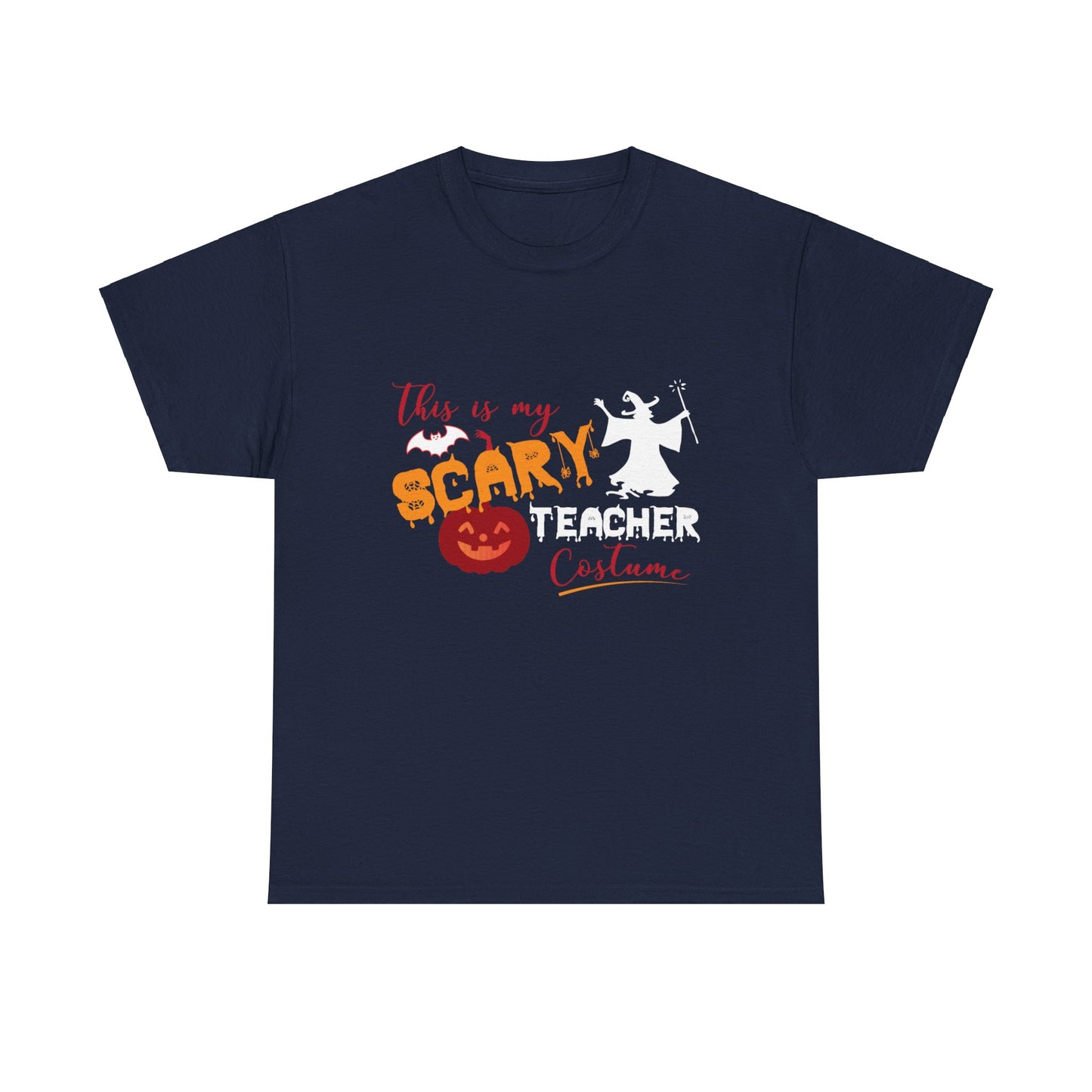 Halloween Teacher Costume Tee - Unisex Heavy Cotton Halloween School Teacher T-Shirt