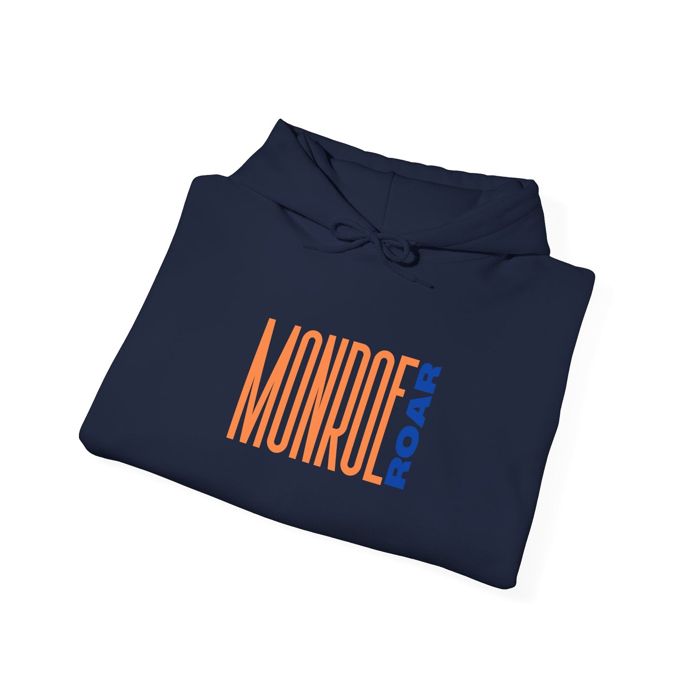 Monroe Roar Unisex Heavy Blend™ Hoodie – Comfortable Graphic Sweatshirt in Blue