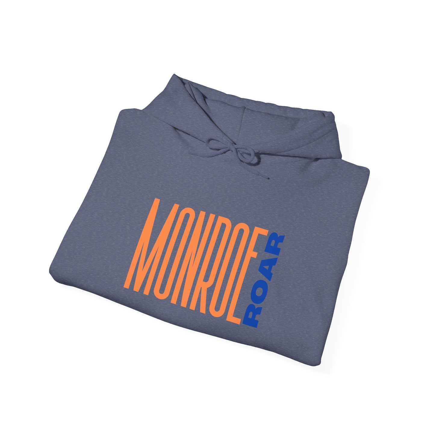 Monroe Roar Unisex Heavy Blend™ Hoodie – Comfortable Graphic Sweatshirt in Blue
