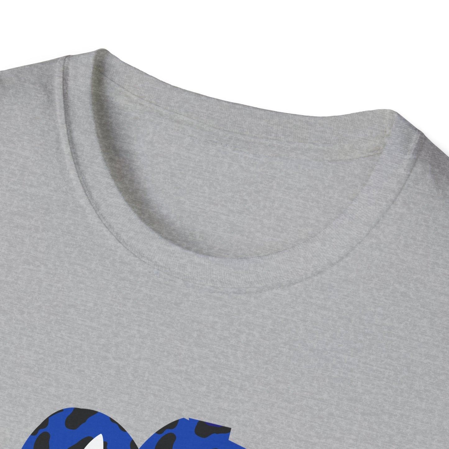 Monroe Leopard Print Paw Unisex Softstyle T-Shirt