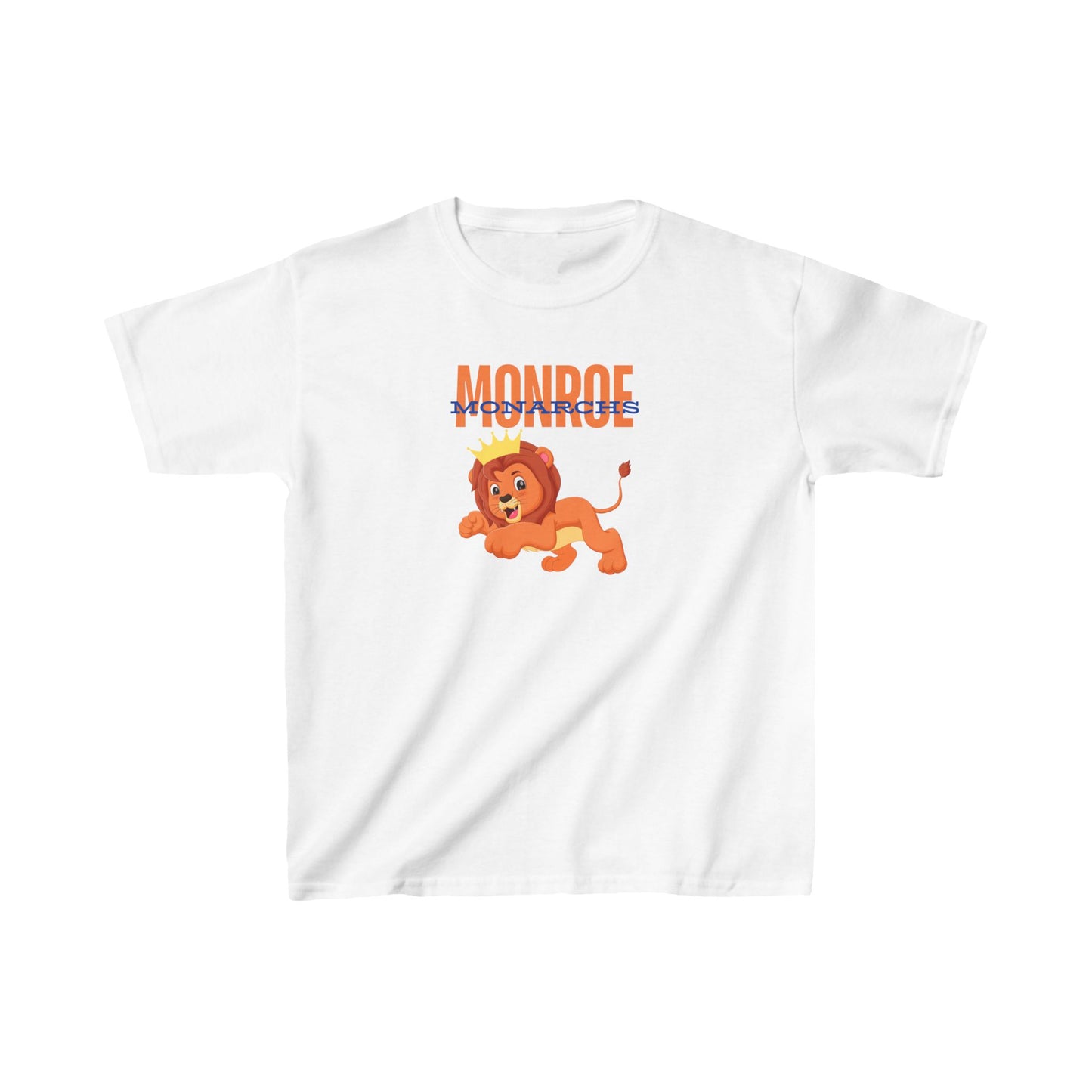 Kids Monroe Monarch Jumping Lion King Heavy Cotton Tee - Fun & Playful Design