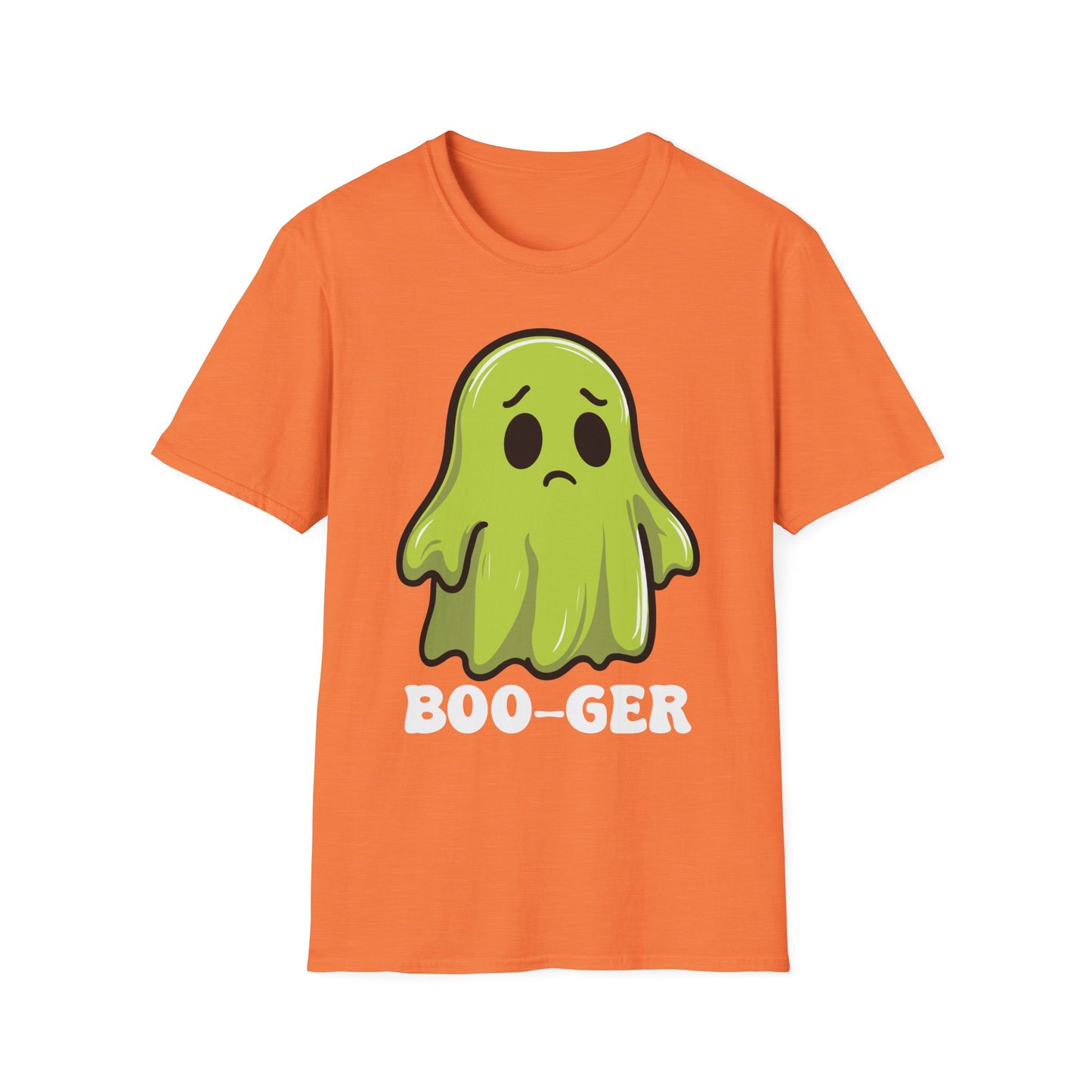 Cute Ghost 'Boo-ger' Unisex Softstyle T-Shirt - Perfect for Halloween Fun!