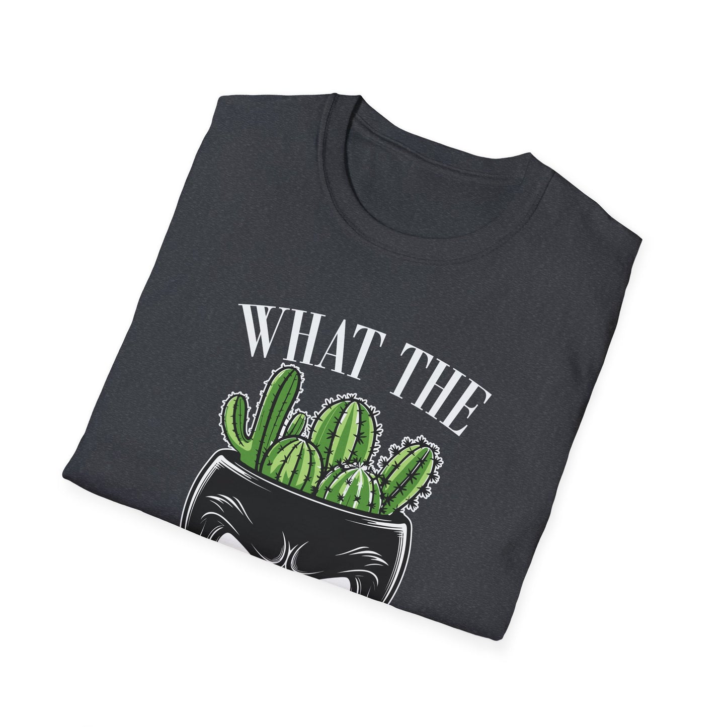 Funny Cactus Skull  Halloween T-Shirt - 'What the Fucculent' Graphic - Perfect Gift for Plant Lovers