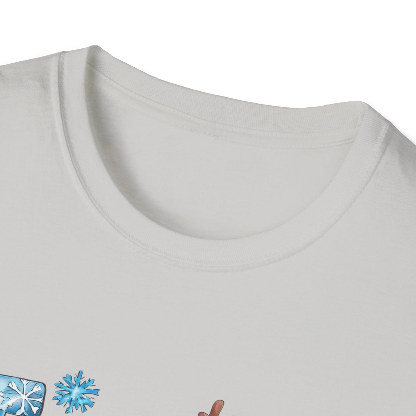'Tis the Season Unisex Softstyle T-Shirt - Festive Holiday Tee with Snowman Design