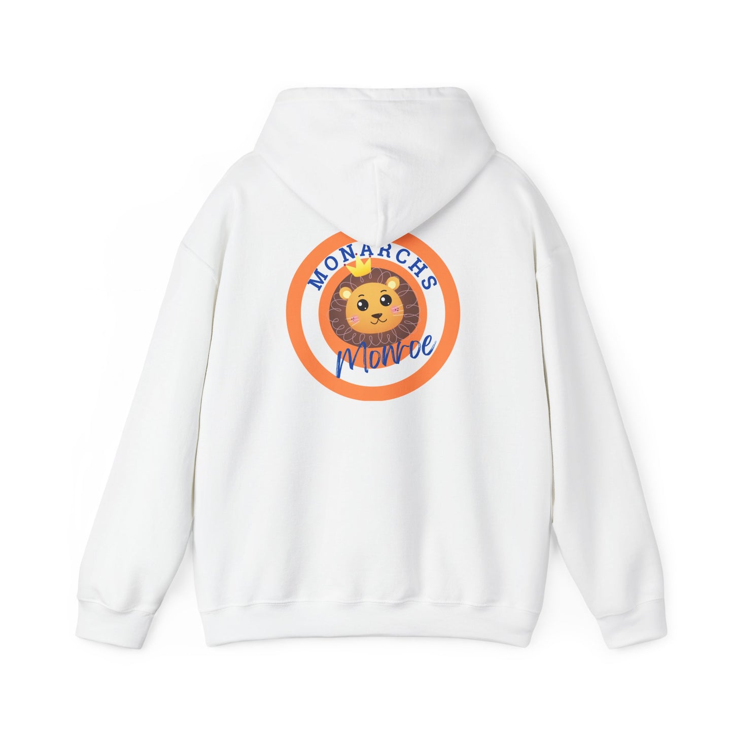 Monarchs Hoodie with Cute Lion Design ON THE BACK - Unisex Heavy Blend™ Sweatshirt