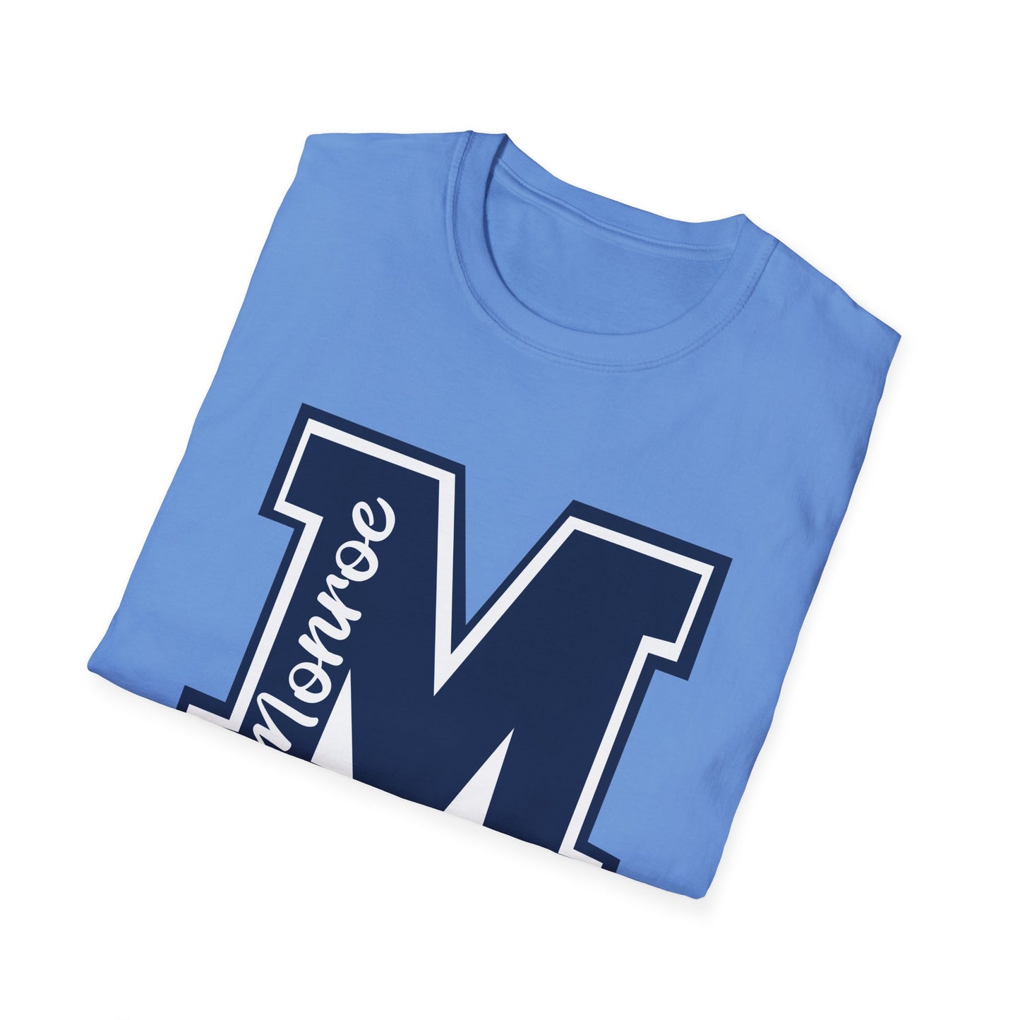Monroe Spirit M Dark Navy Unisex Softstyle T-Shirt - Casual College Vibe