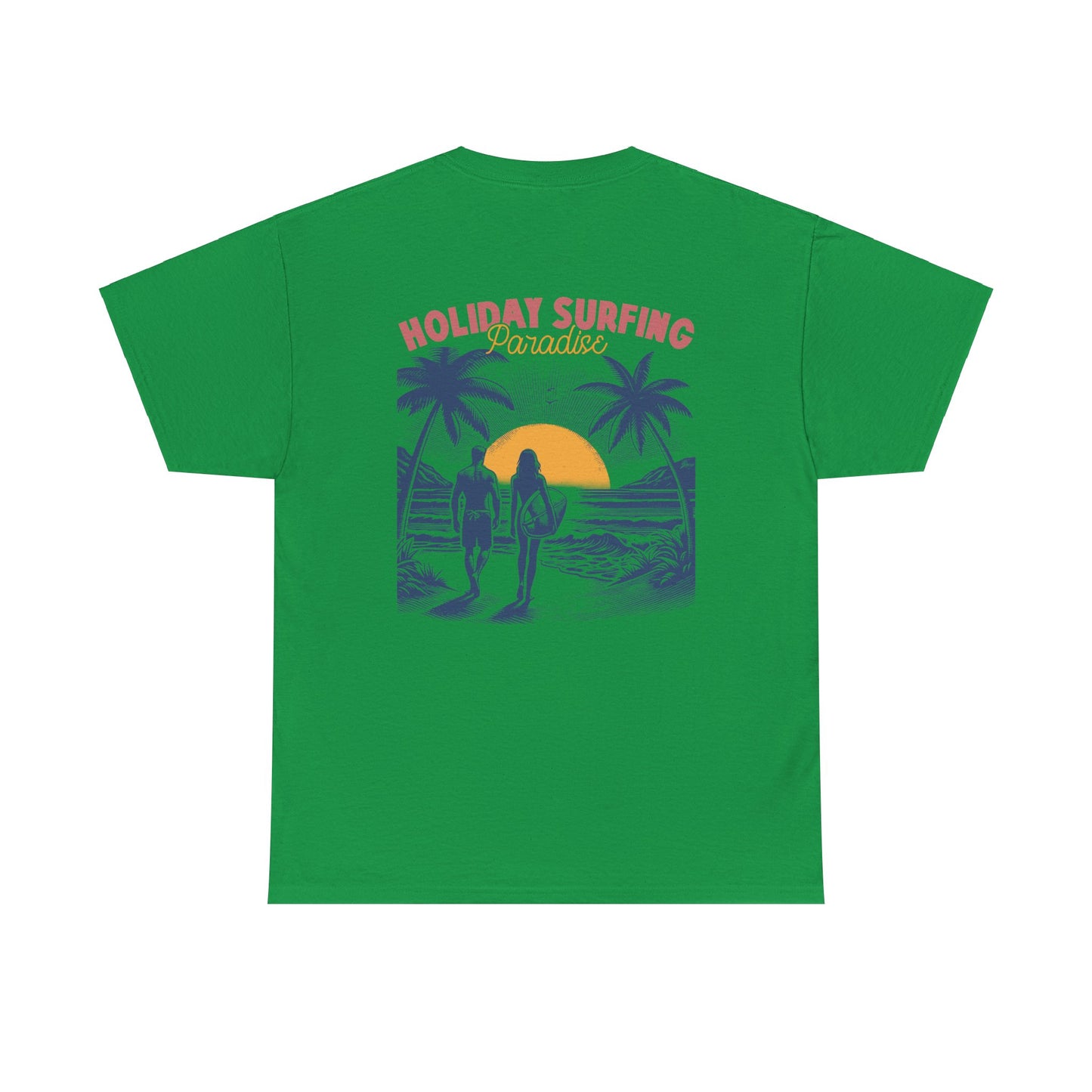 Holiday Surfing/Vacation Beach Club Vintage Surf/Summer Unisex Heavy Cotton Tee