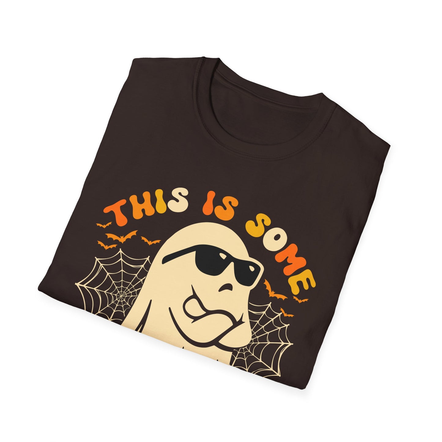 Funny Halloween Unisex Softstyle T-Shirt - "This is Some Boo Sheet"