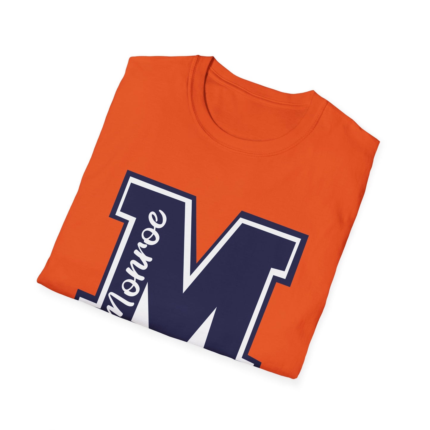 Monroe Spirit M Dark Navy Unisex Softstyle T-Shirt - Casual College Vibe