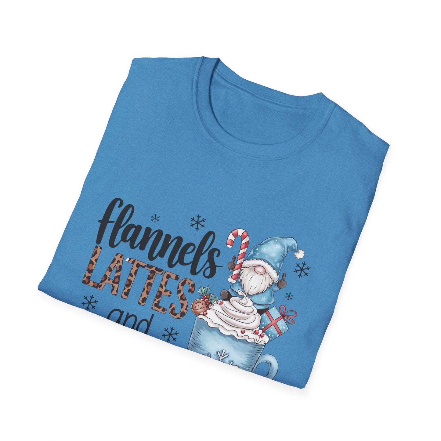 Cozy Flannels, Lattes & Leggings Winter Holiday Unisex T-Shirt