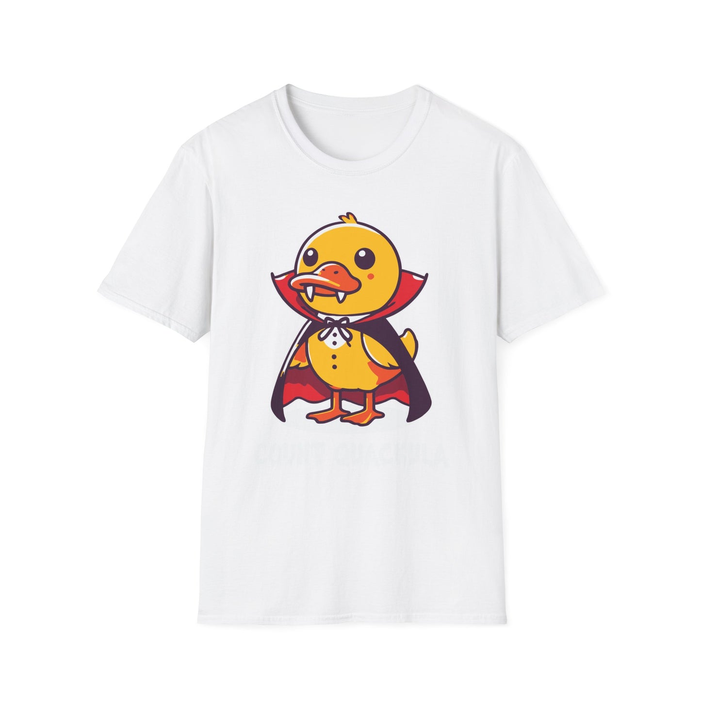 Count Quackula Unisex Softstyle T-Shirt - Fun Halloween Graphic Tee