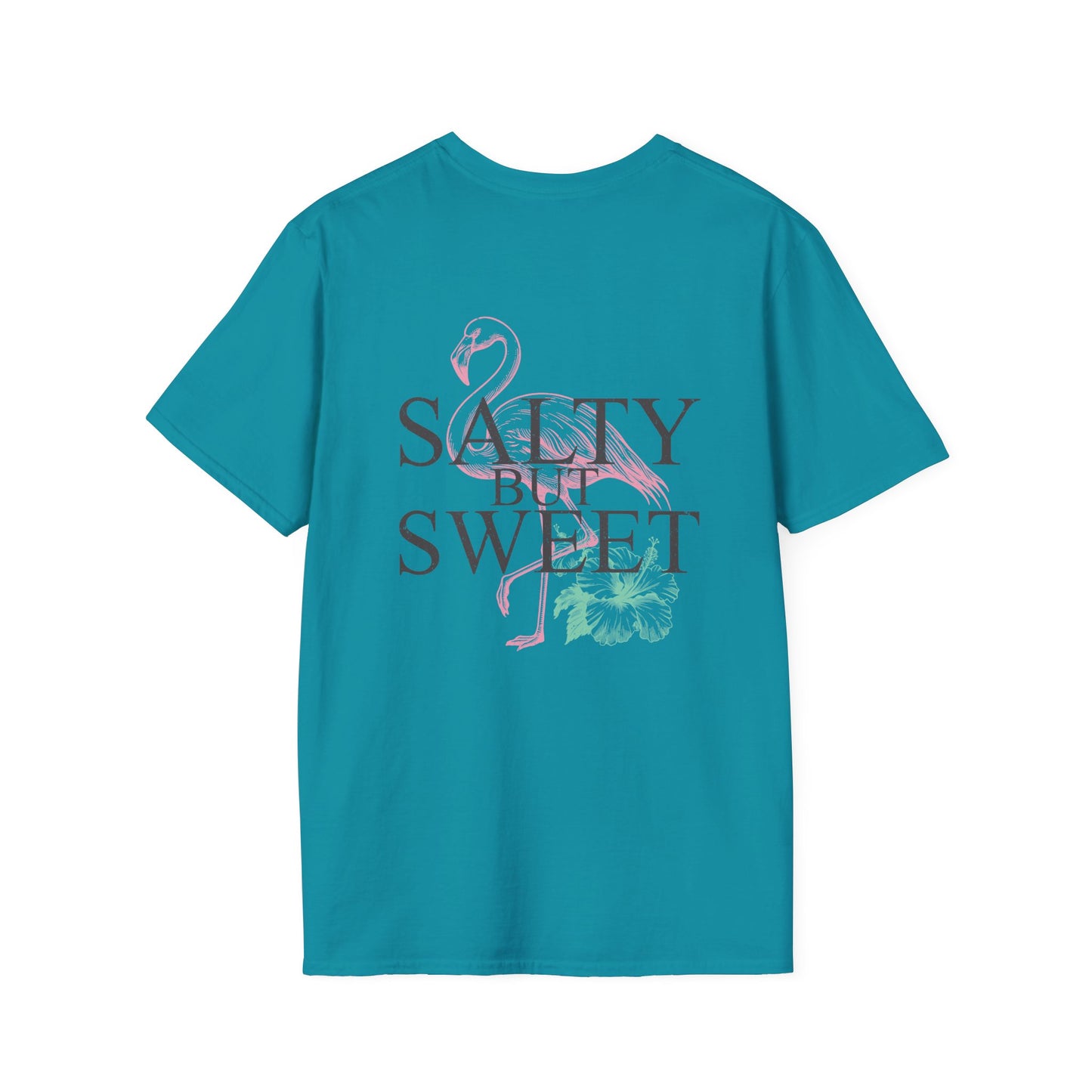 Salty but Sweet Flamingo Stay Unisex Softstyle T-Shirt