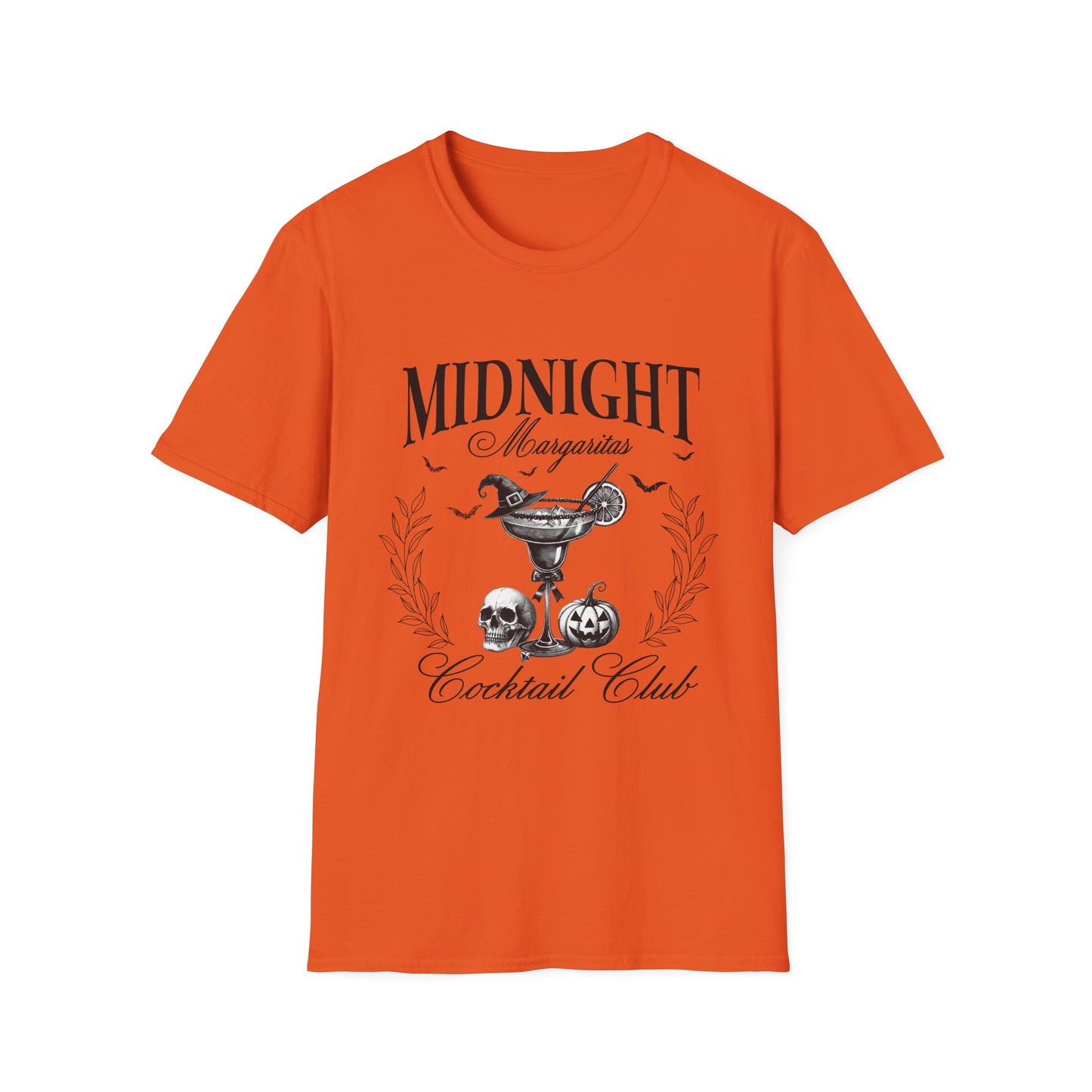 Midnight Margaritas Cocktail Club Unisex Softstyle  Halloween T-Shirt