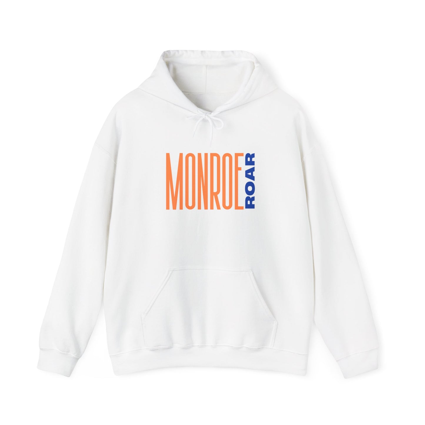 Monroe Roar Unisex Heavy Blend™ Hoodie – Comfortable Graphic Sweatshirt in Blue