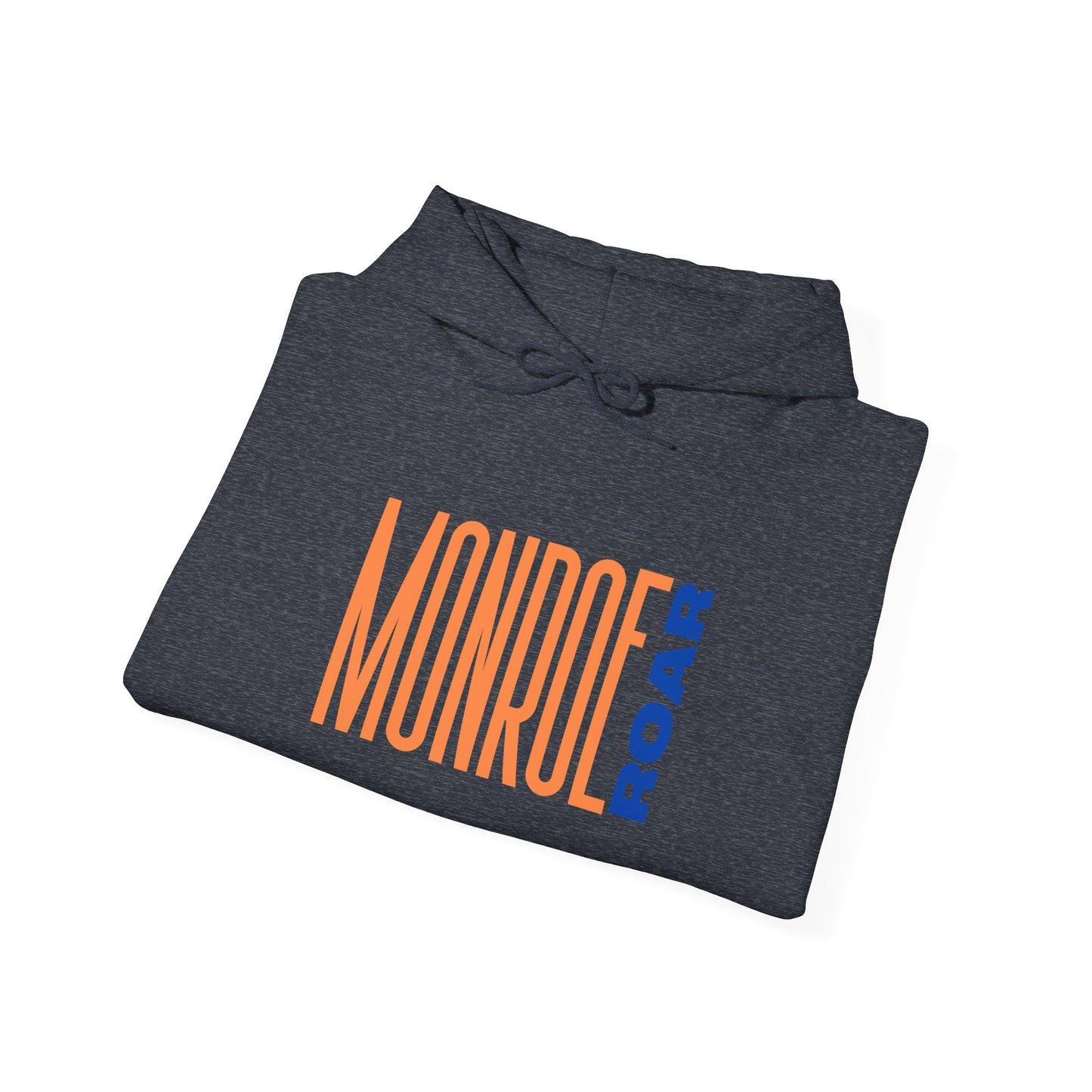Monroe Roar Unisex Heavy Blend™ Hoodie – Comfortable Graphic Sweatshirt in Blue