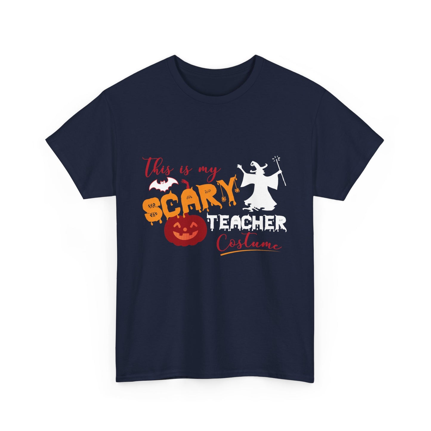 Halloween Teacher Costume Tee - Unisex Heavy Cotton Halloween School Teacher T-Shirt