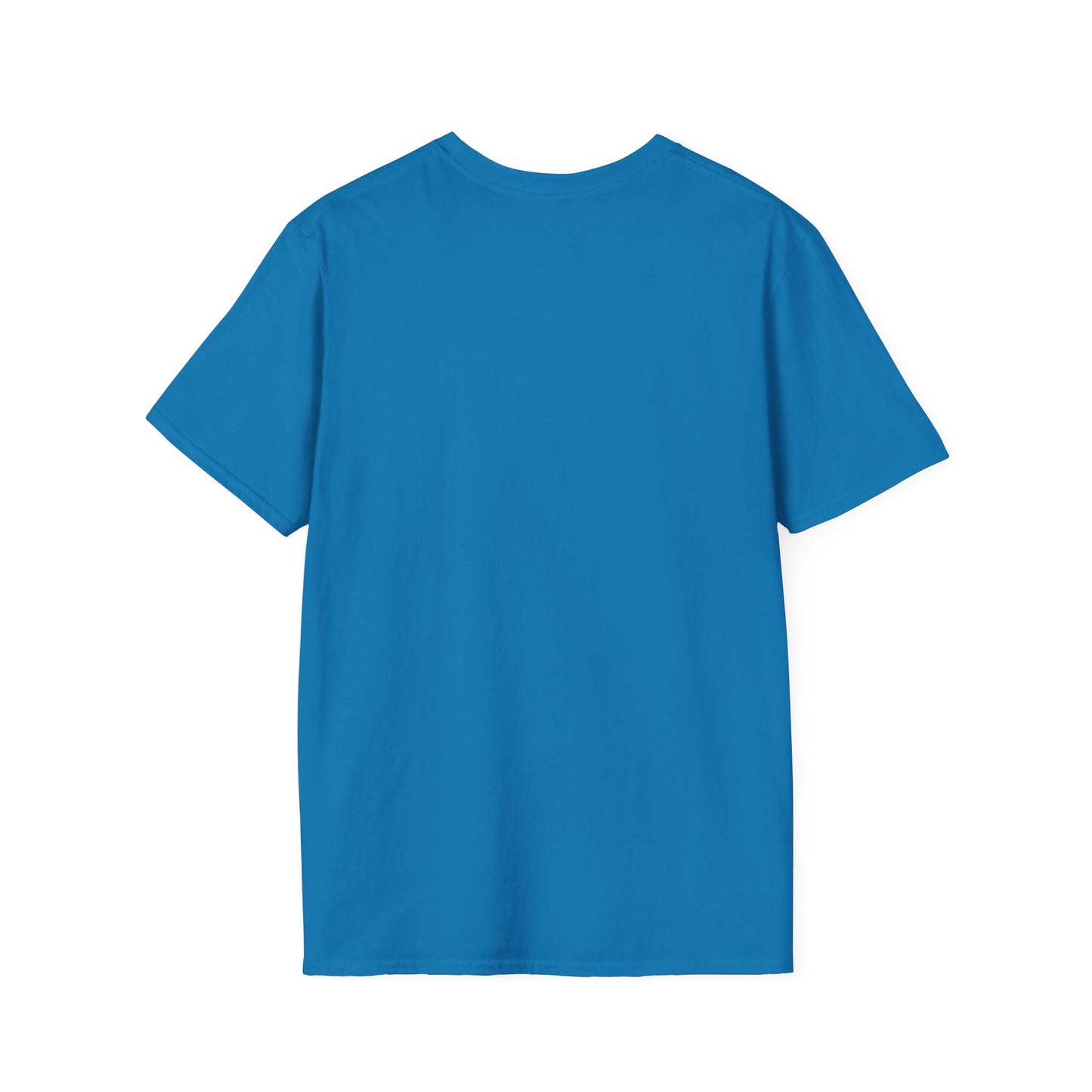 Monroe Blue Patchwork Unisex Softstyle T-Shirt - Perfect for Casual Wear & Gift Giving