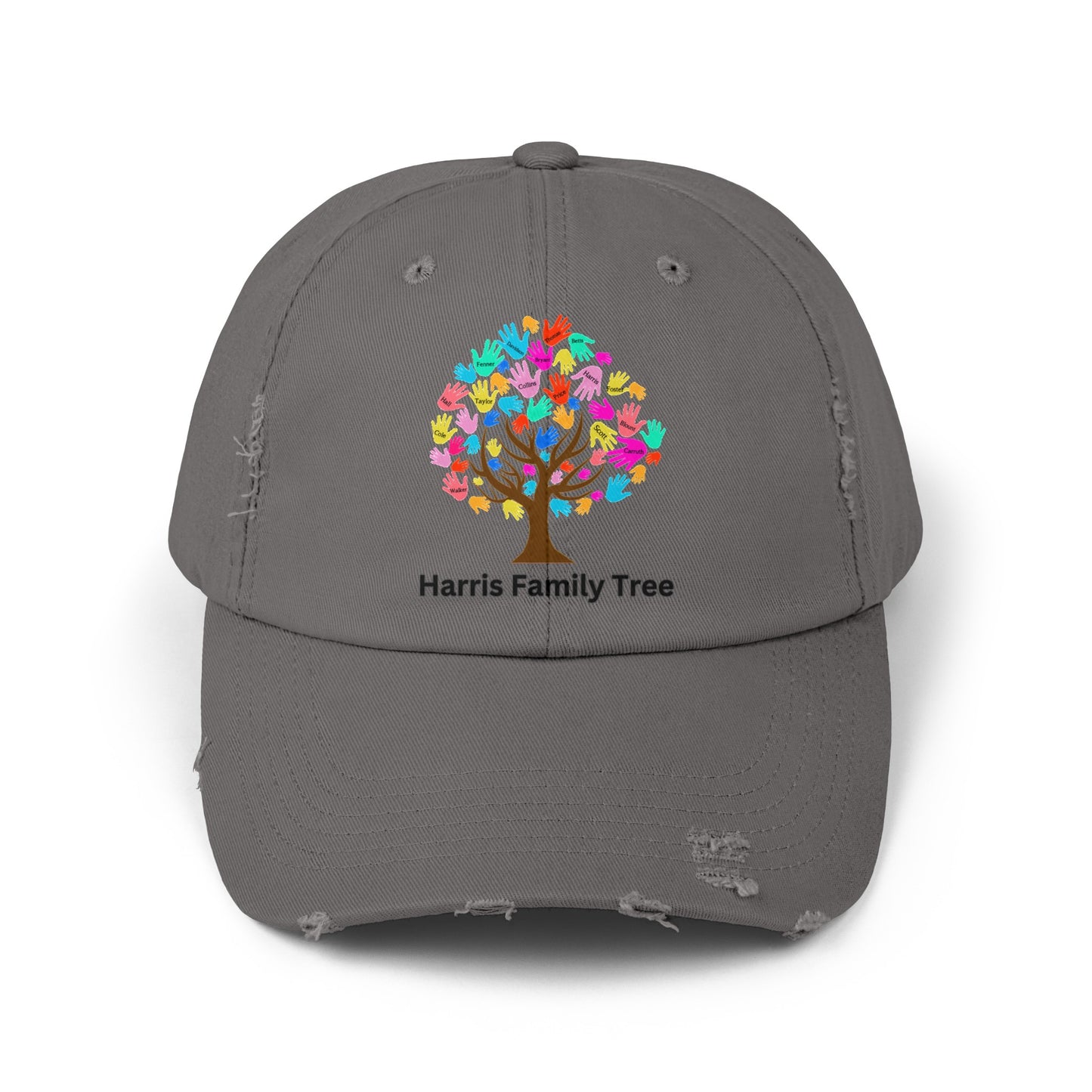 Harris Family Tree Unisex Distressed Cap