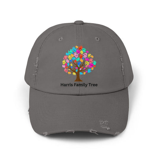 Harris Family Tree Unisex Distressed Cap