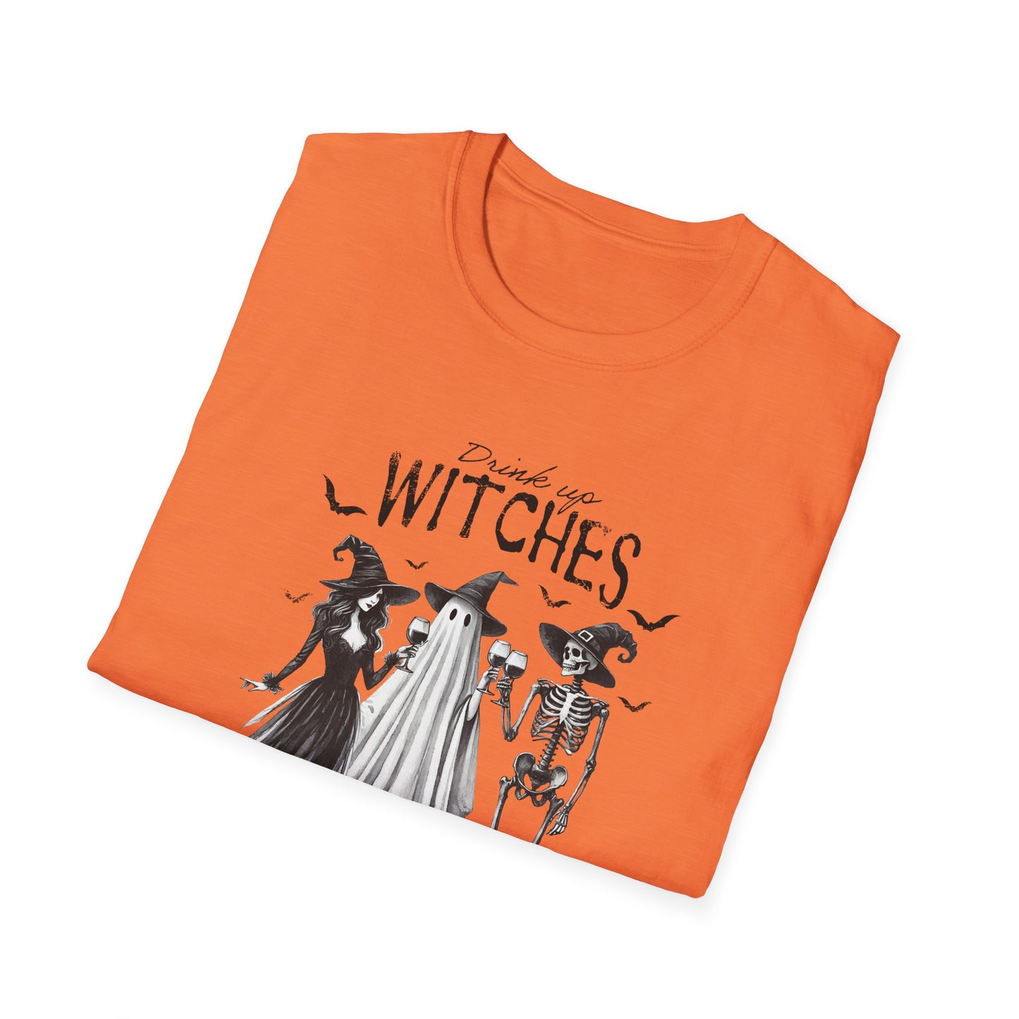 Spooky Witches Unisex Softstyle T-Shirt - Perfect for Halloween