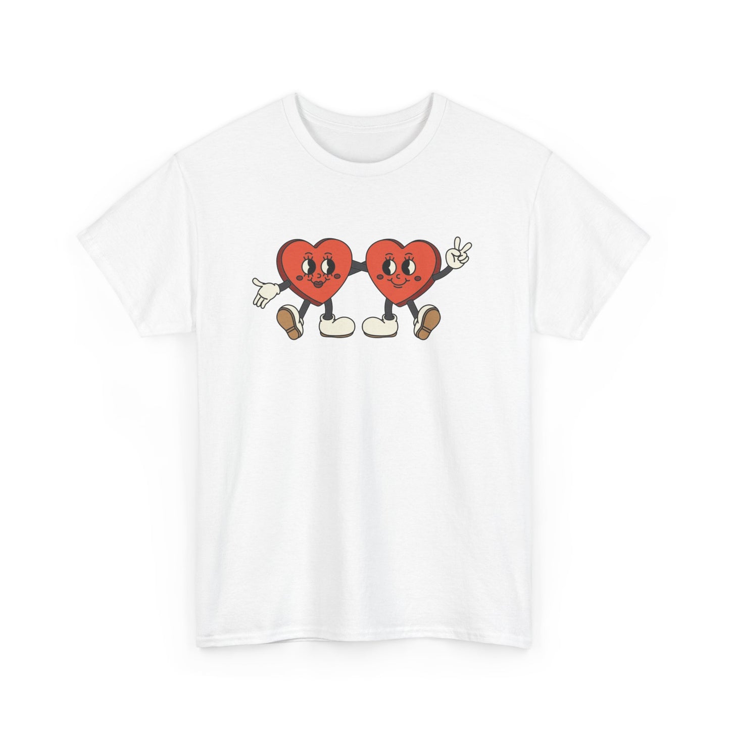 2 of Hearts Valentines Shirt Unisex Heavy Cotton Tee