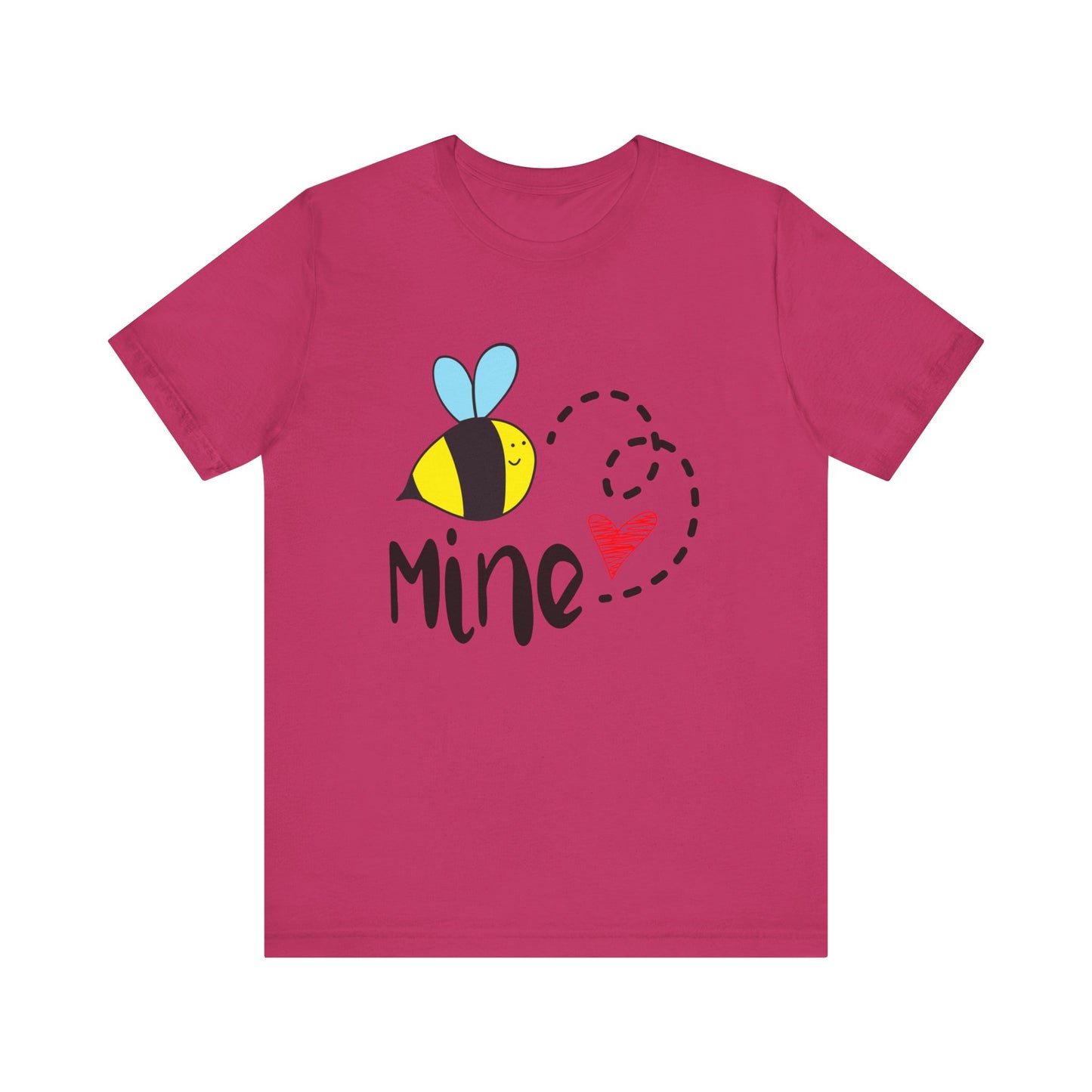 Bee Mine Valentine Unisex Jersey Short Sleeve Tee