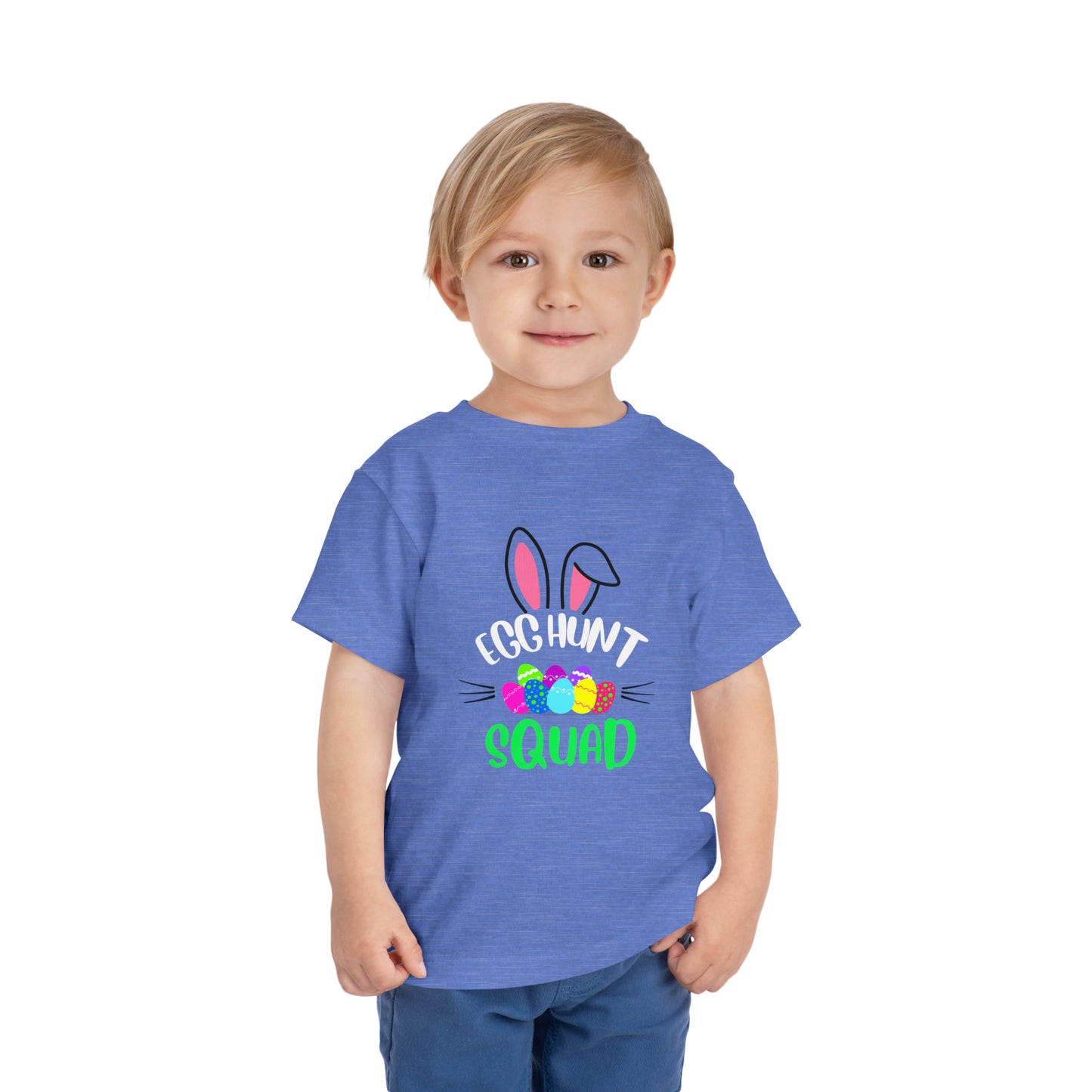 Egg Hunt Squad Toddler Short Sleeve Tee