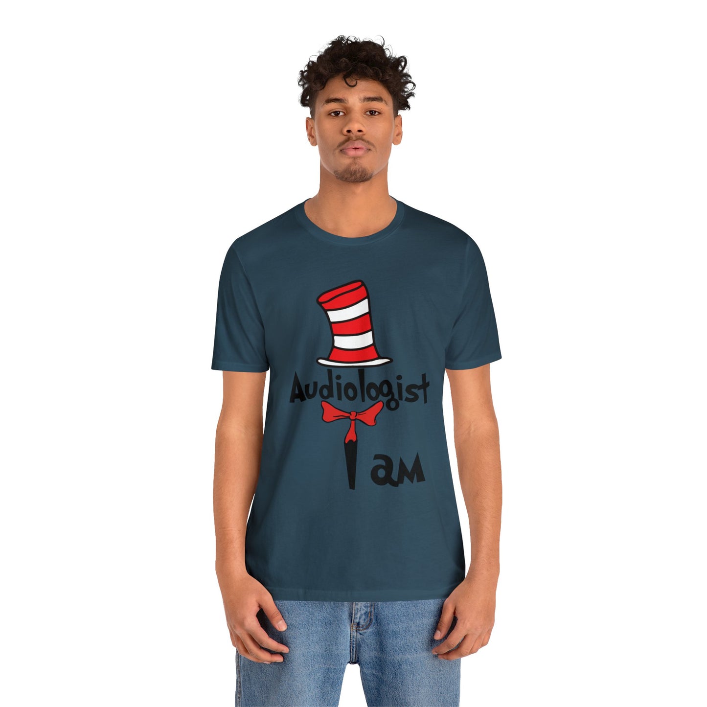 Audiologist I am Seuss Hat Unisex Jersey Short Sleeve Tee