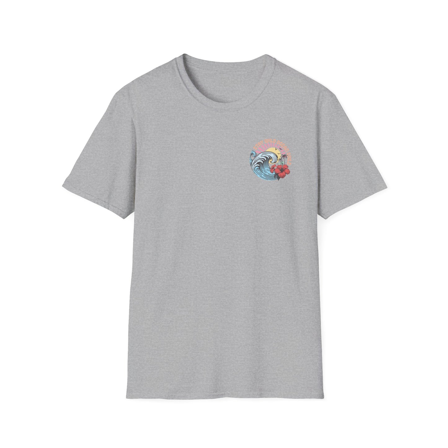 Salty but Sweet Flamingo Stay  Unisex Softstyle T-Shirt