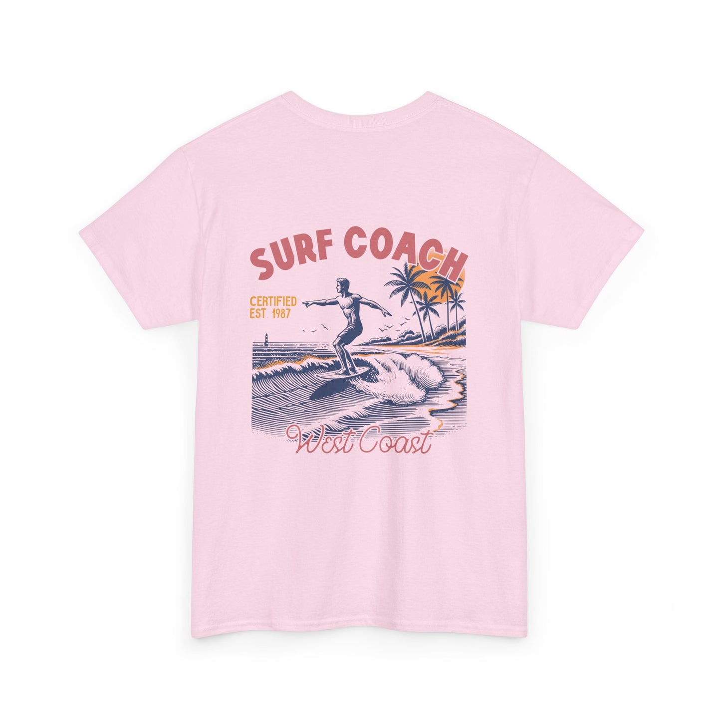 Big Waves Surf Coach Unisex Heavy Cotton Tee