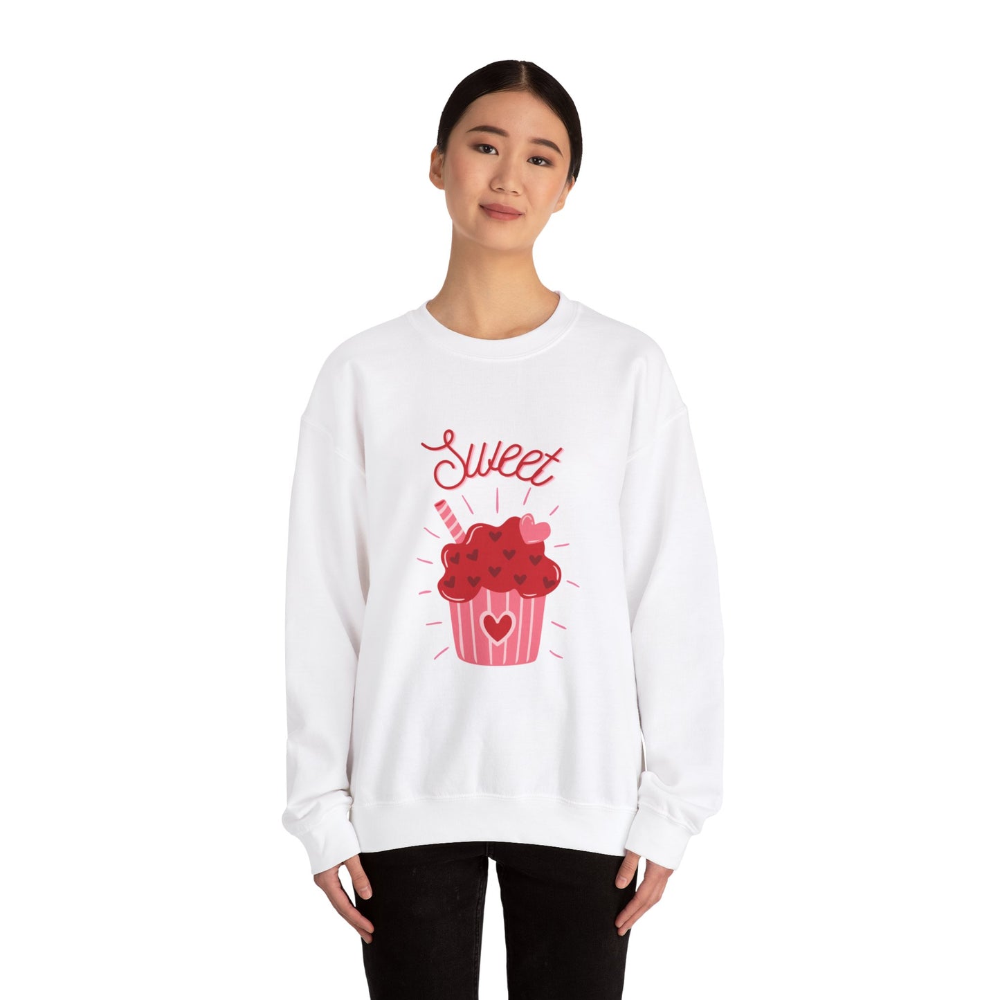 Valentines Cupcake Unisex Heavy Blend™ Crewneck Sweatshirt