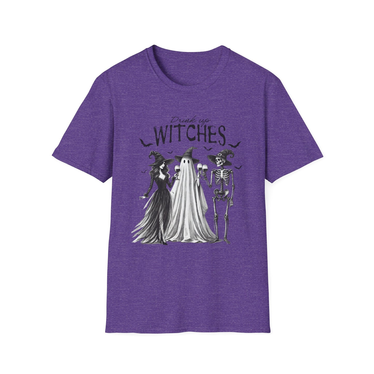 Spooky Witches Unisex Softstyle T-Shirt - Perfect for Halloween