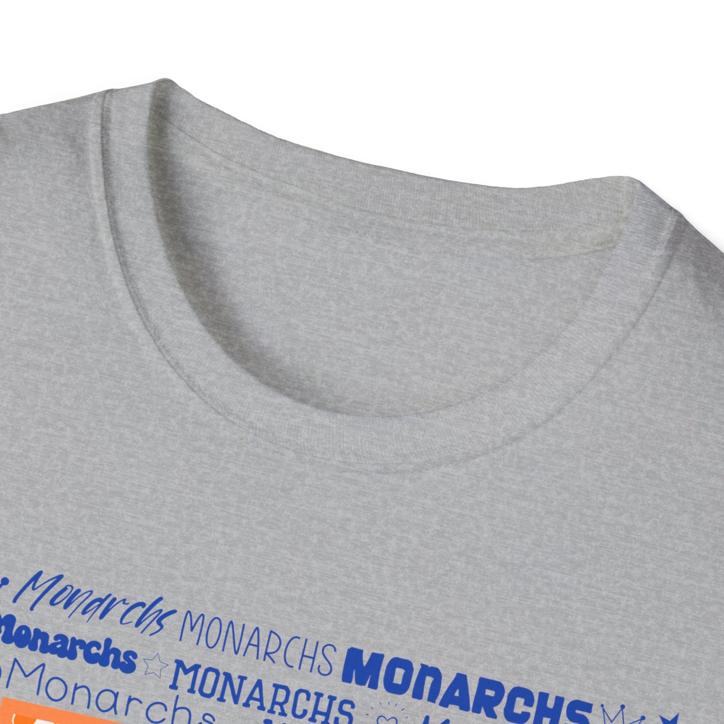 Orange Leopard M Monarchs Softstyle T-Shirt - Perfect for Team Spirit & Celebrations