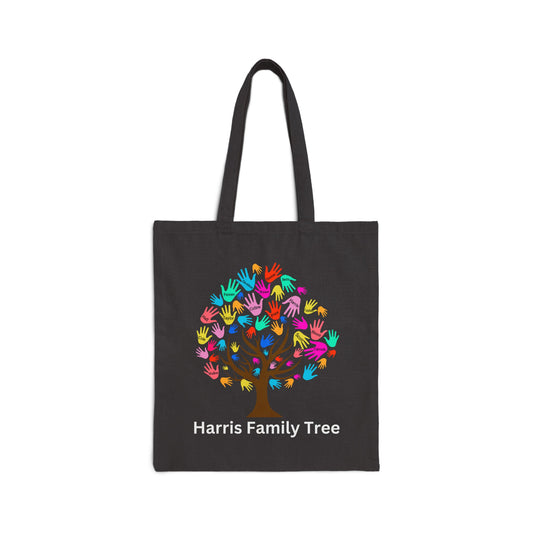 Harris Family Tree Cotton Canvas Tote Bag