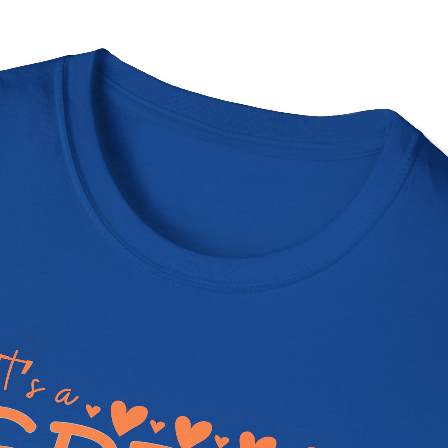 It's a Great Day to Be a Monarch! Orange Lettering  Unisex Softstyle T-Shirt