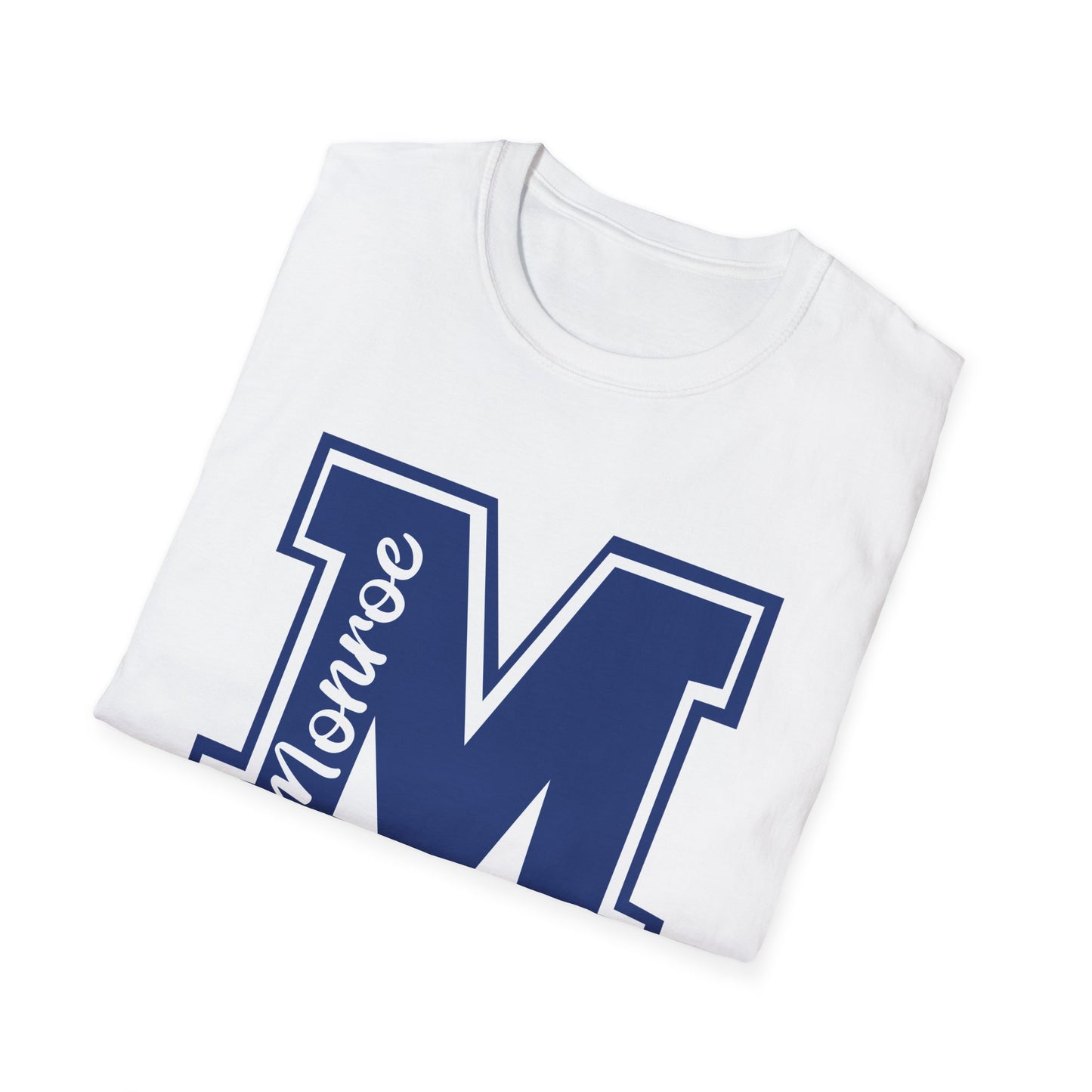 Blue Varsity M Monroe NavUnisex Softstyle T-Shirt