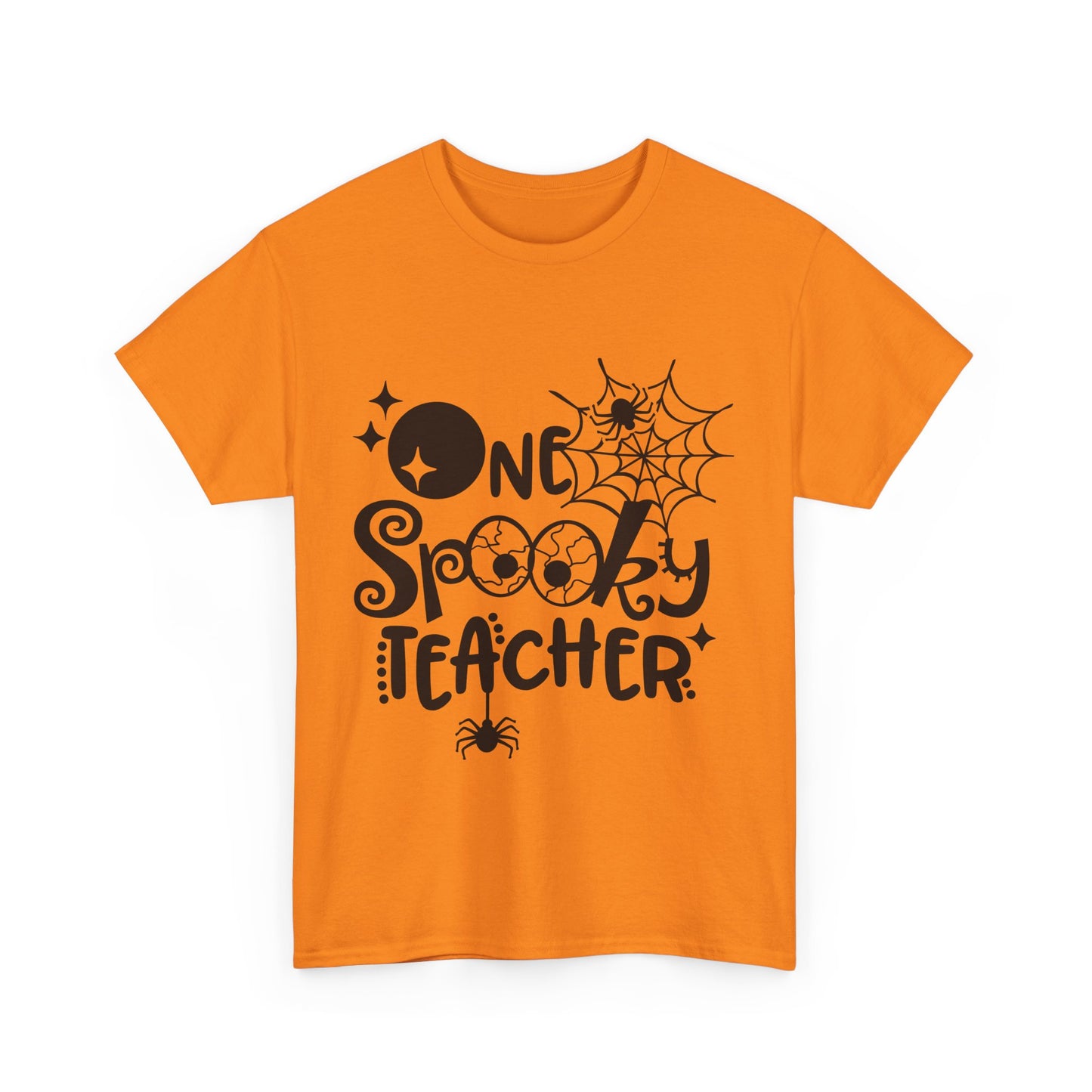 Spooky Teacher Halloween Tee - Unisex Heavy Cotton Shirt