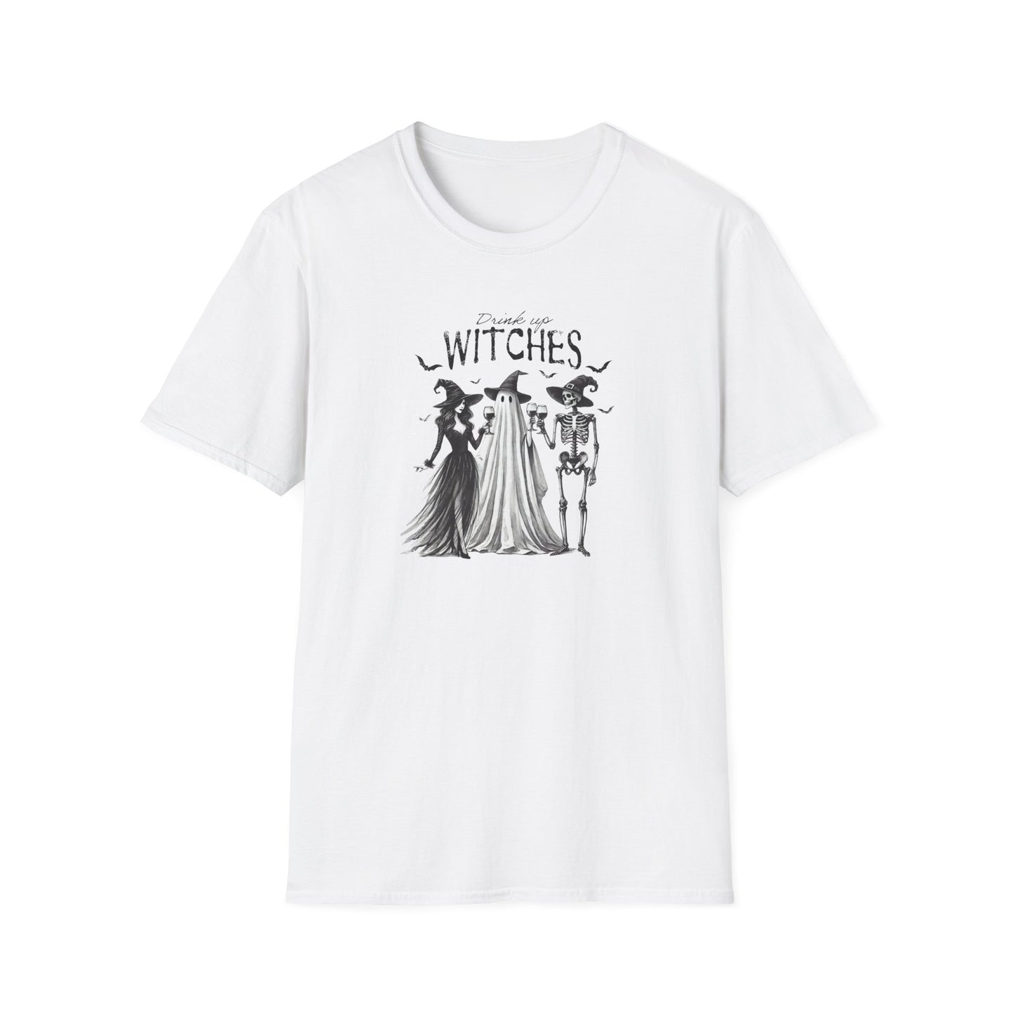 Spooky Witches Unisex Softstyle T-Shirt - Perfect for Halloween