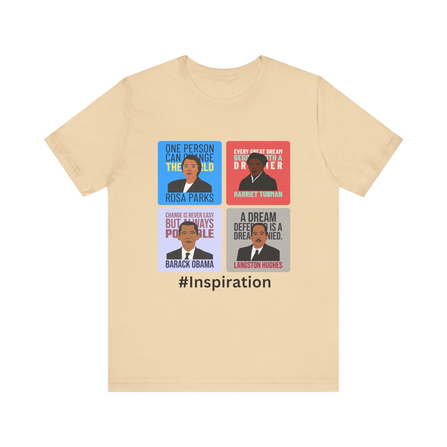 Inspiration Black History Heros Unisex Jersey Short Sleeve Tee