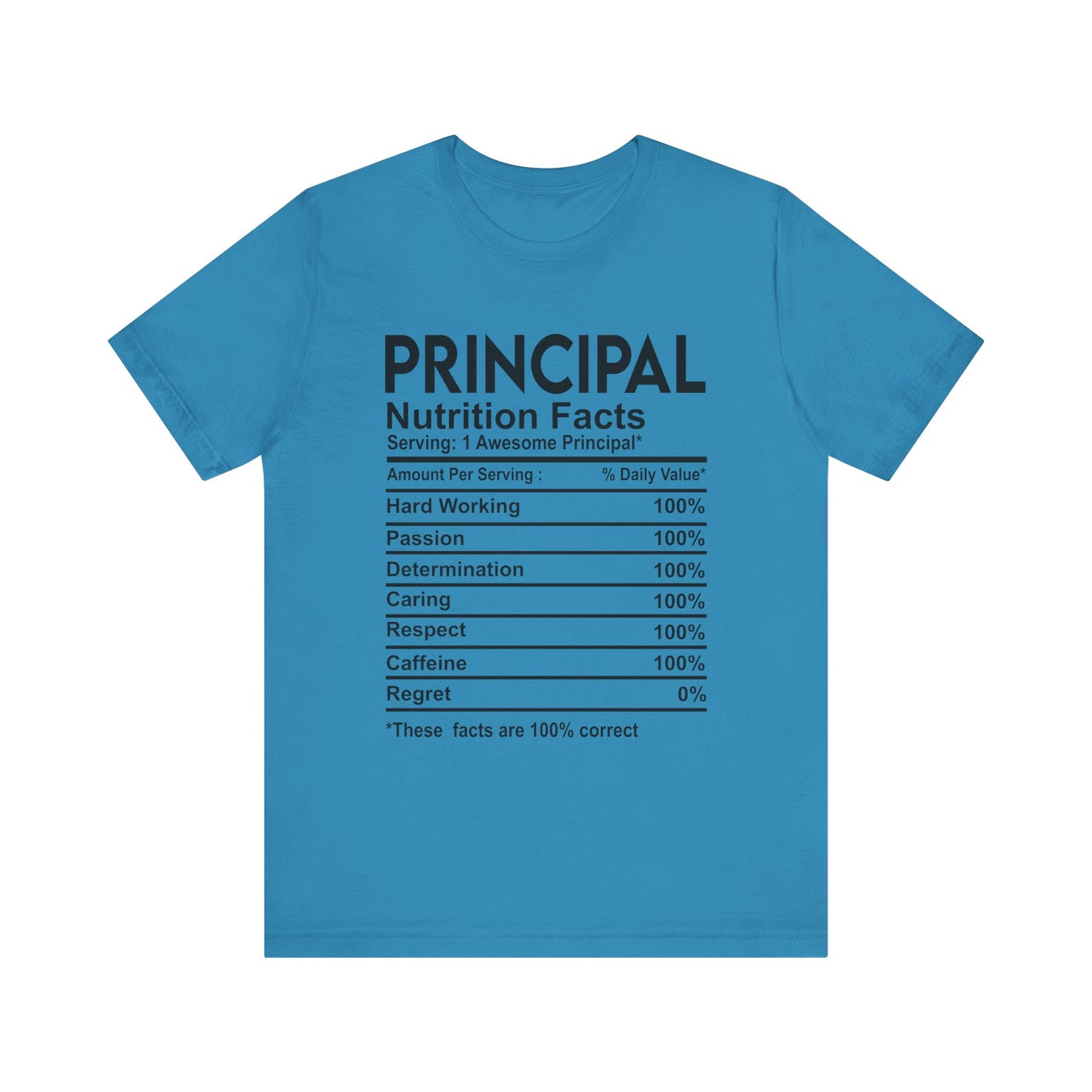 Principal Nutritional Facts Unisex Jersey Short Sleeve Tee