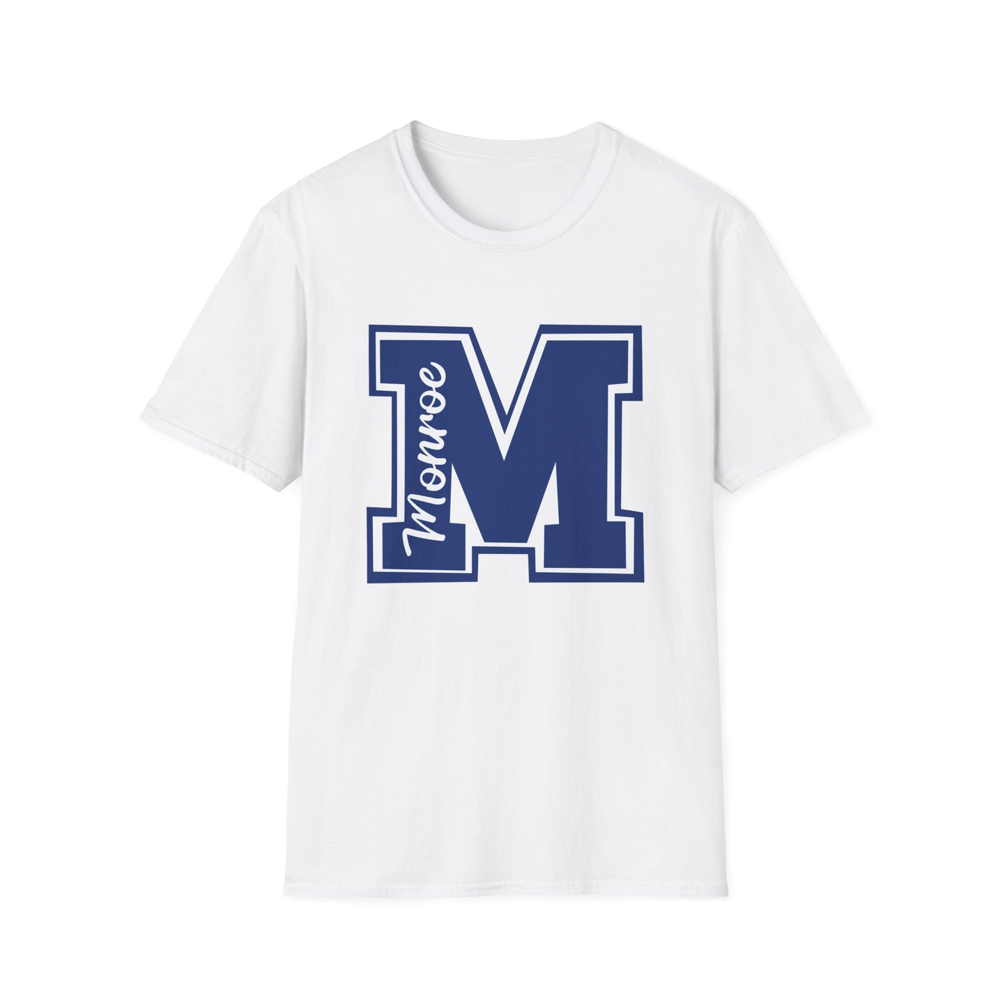 Blue Varsity M Monroe NavUnisex Softstyle T-Shirt