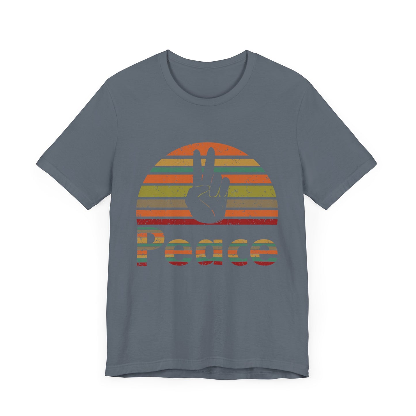 Retro Peace Unisex Jersey Short Sleeve Tee