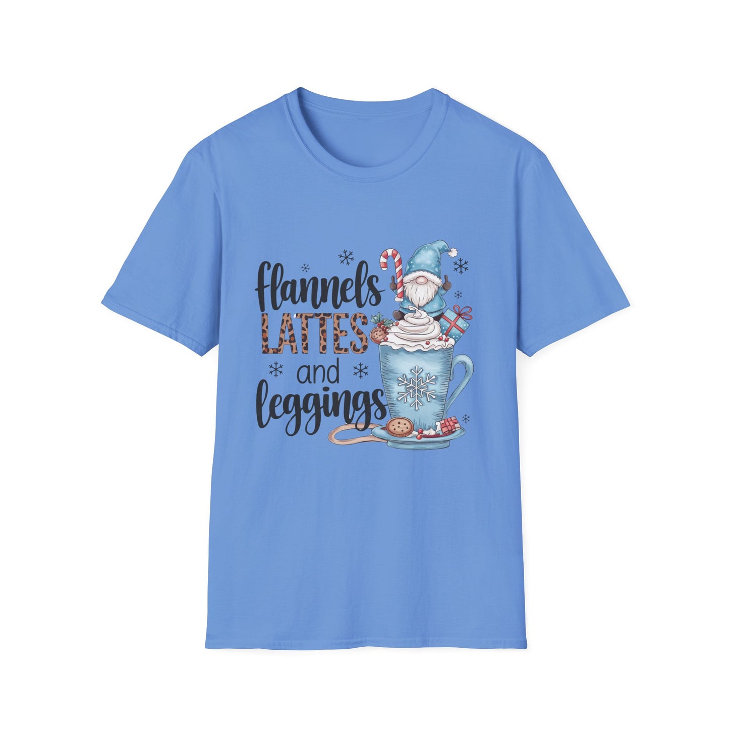 Cozy Flannels, Lattes & Leggings Winter Holiday Unisex T-Shirt