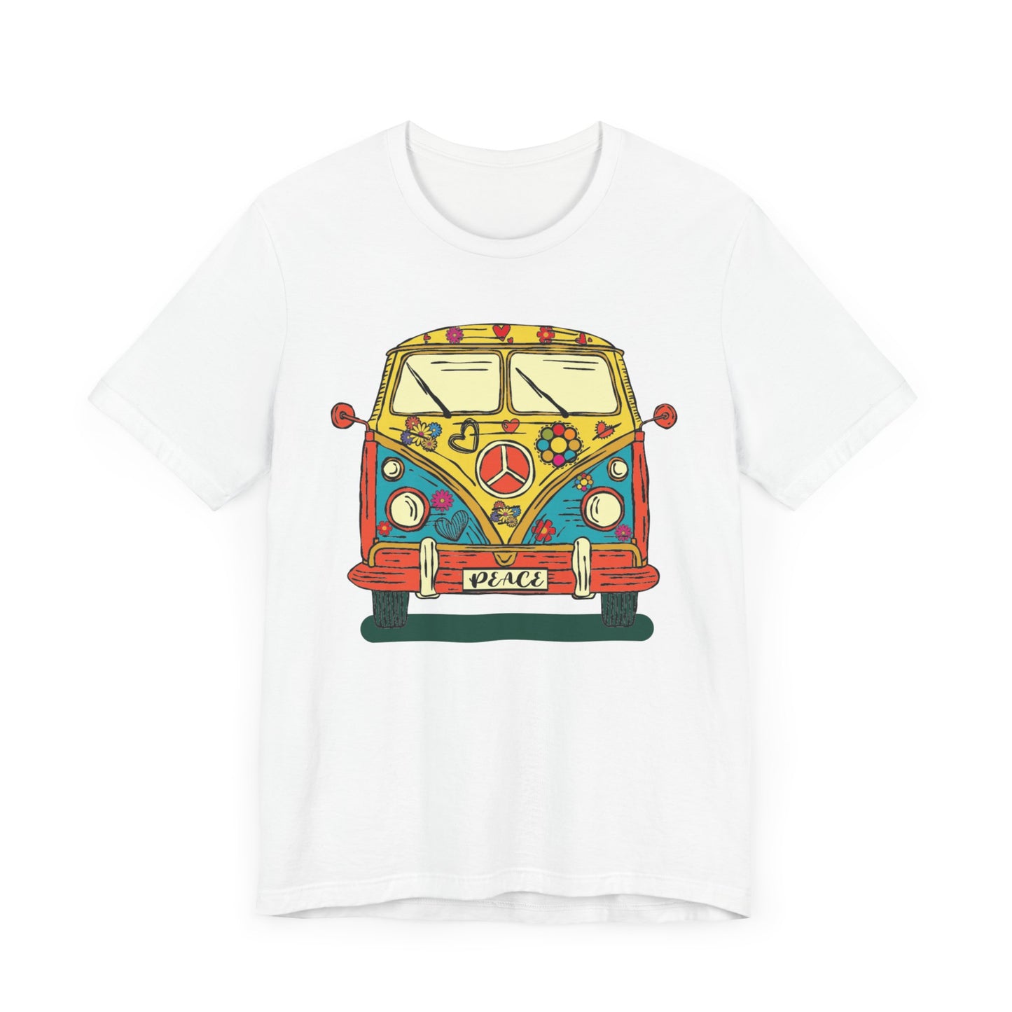 Hippy Van Front Unisex Jersey Short Sleeve Tee