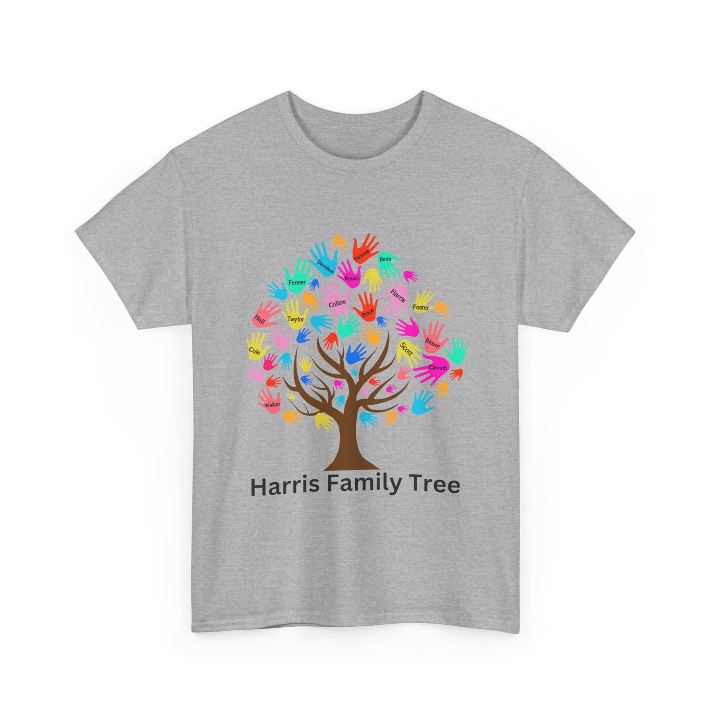 Harris Family Tree Set 1 Gildan Unisex Heavy Cotton Tee